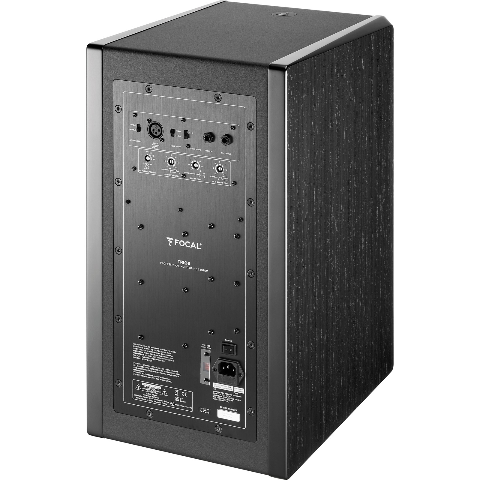 Rückseite des Focal Trio6 Black ST6