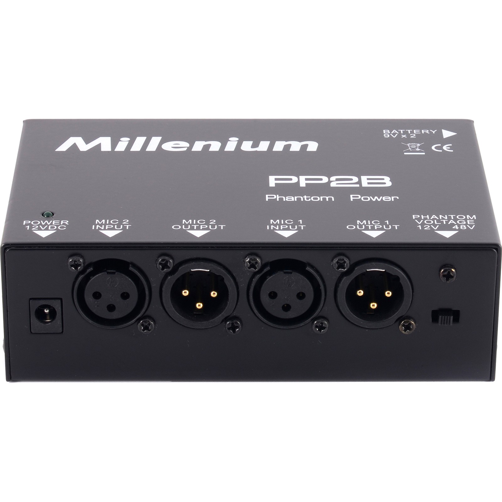 Millenium PP2B Netzteil Phantomspeisung, Dual Phantomspannungs-Adapter