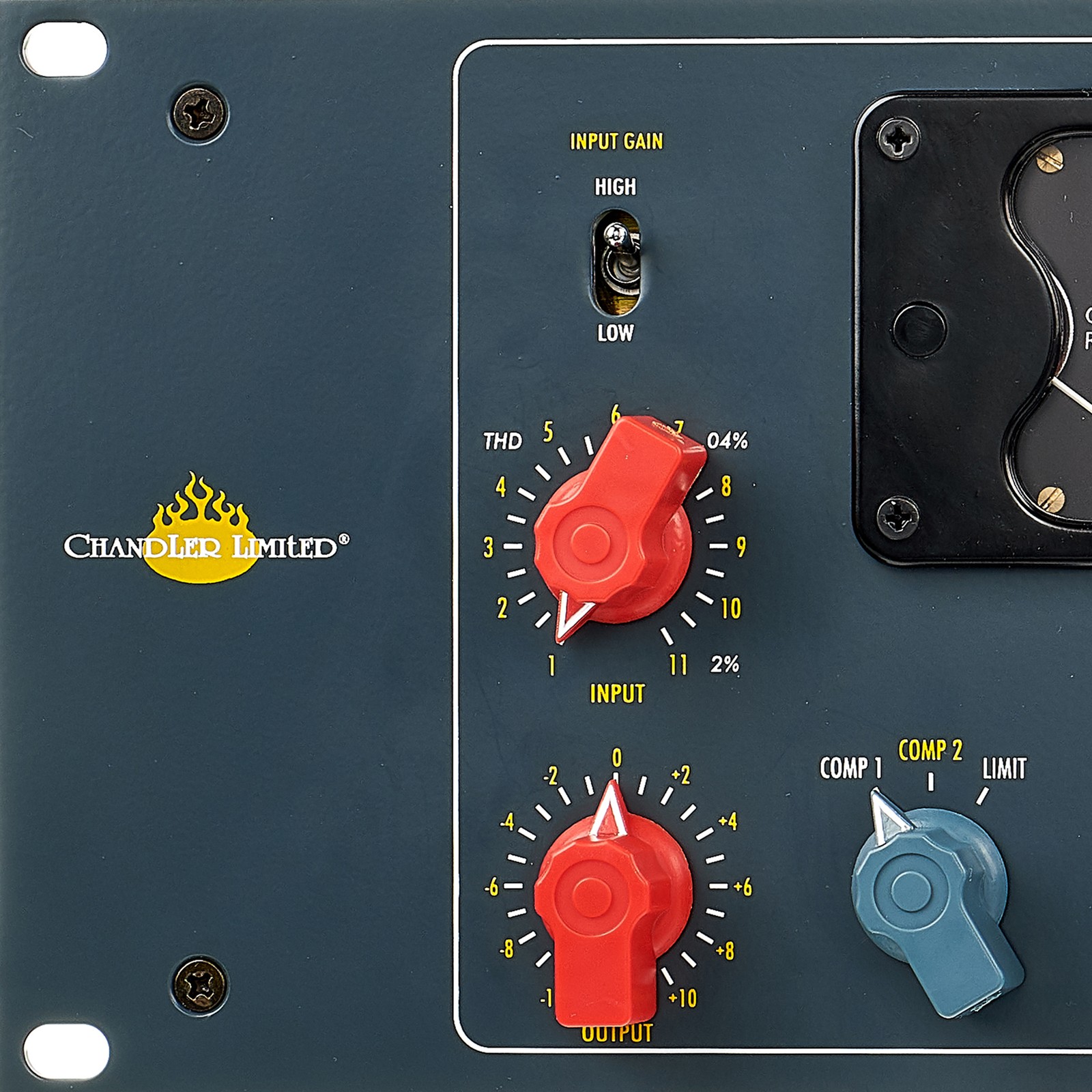 Logo auf der Vorderseite des Chandler Limited EMI ZG12413 Zener Limiter