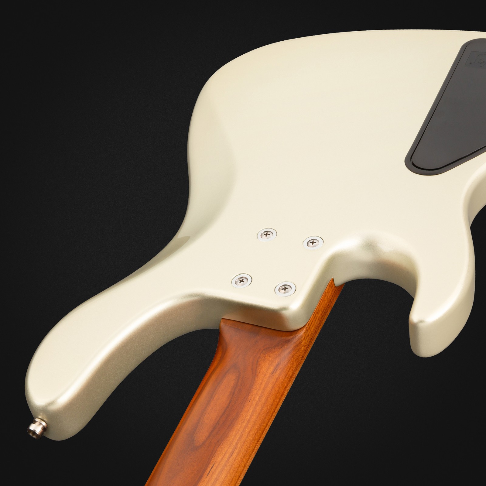 Rear view, Sadowsky MetroExpress 24 Modern 4 Maple Champagne, bass guitar