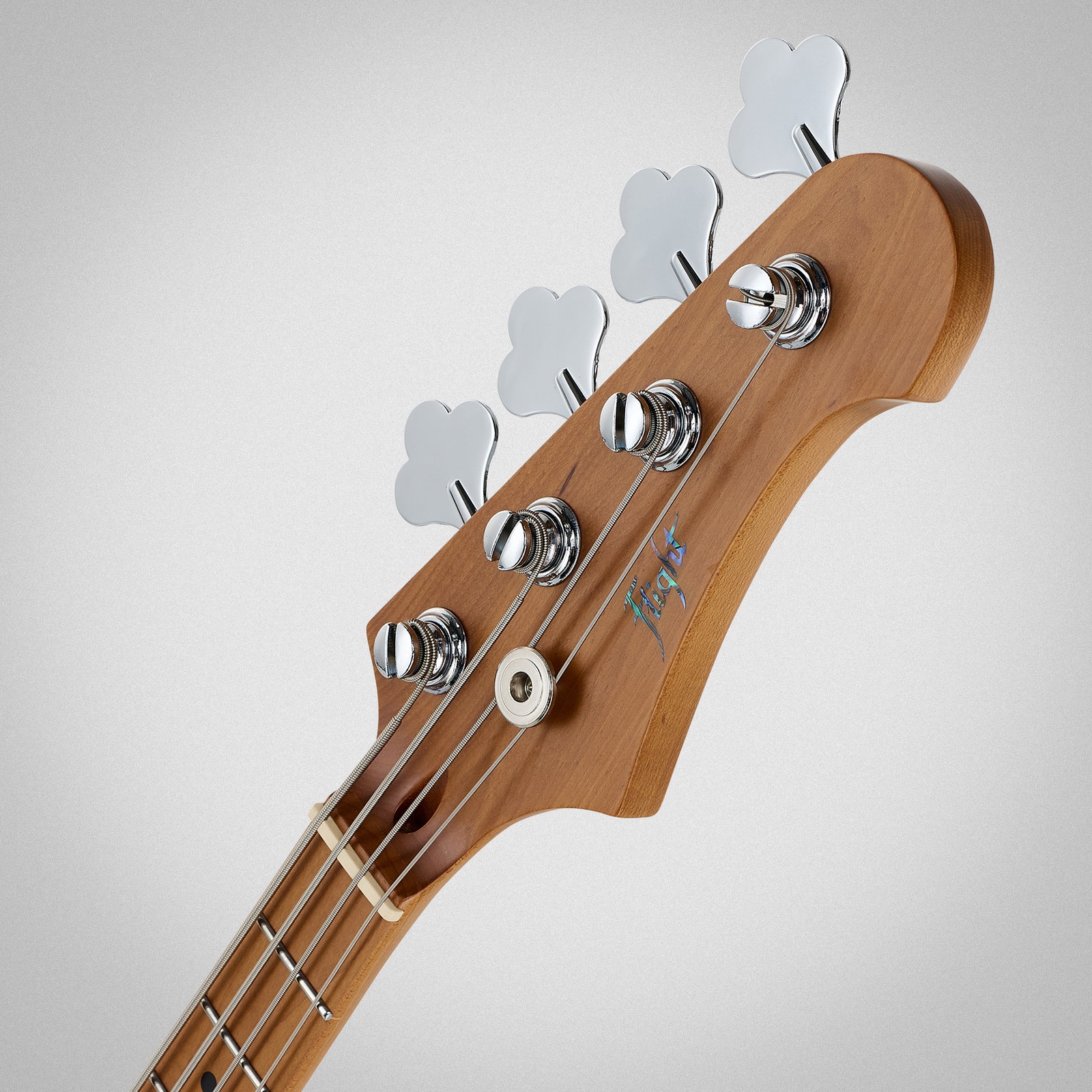 Flight Mini JB Bass Blue, Hals aus geröstetem Ahorn