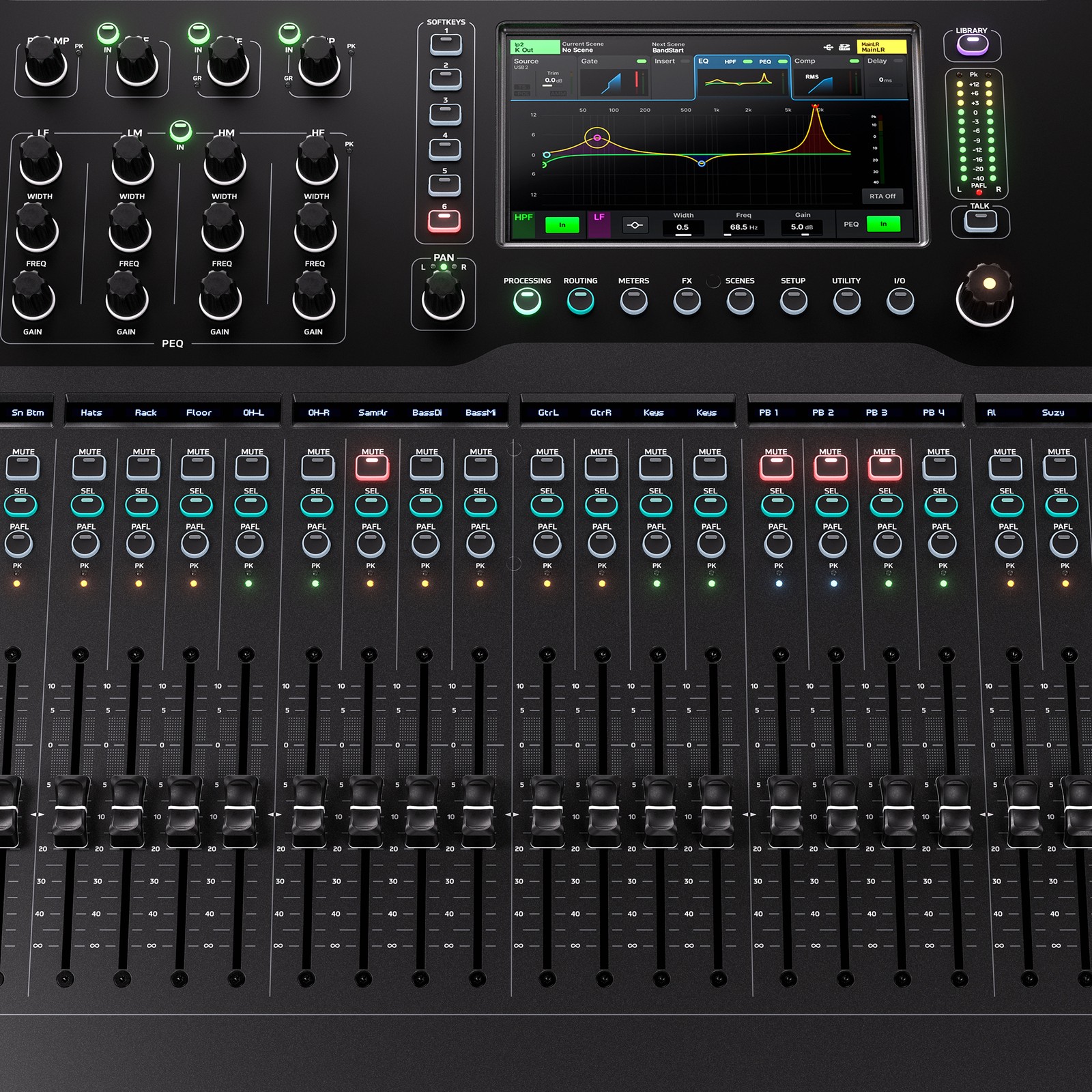 Allen & Heath QU-6D, Detail