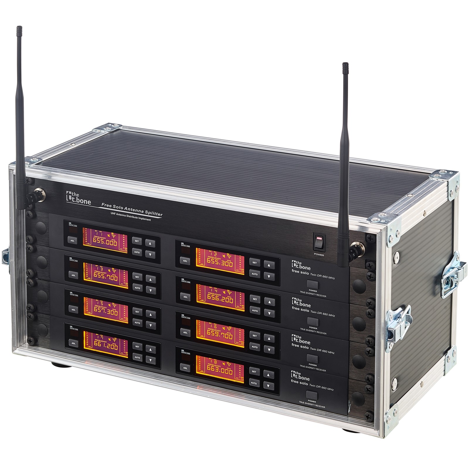 the t.bone free solo PT 520 MHz/8 CH Rack