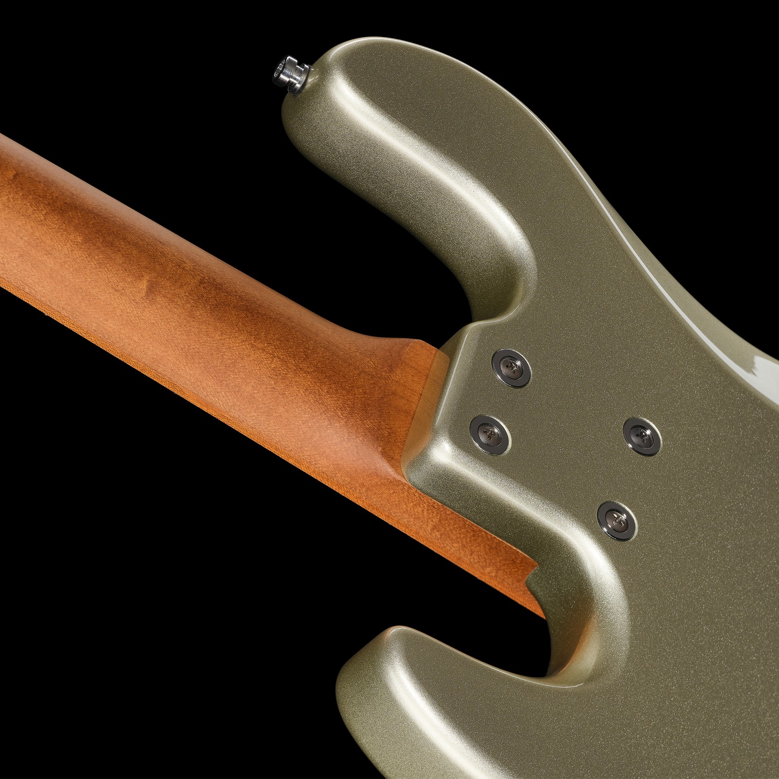 Roasted maple neck, Sadowsky MetroExpress 21 Vintage M4 Maple Champagne, electric bass guitar
