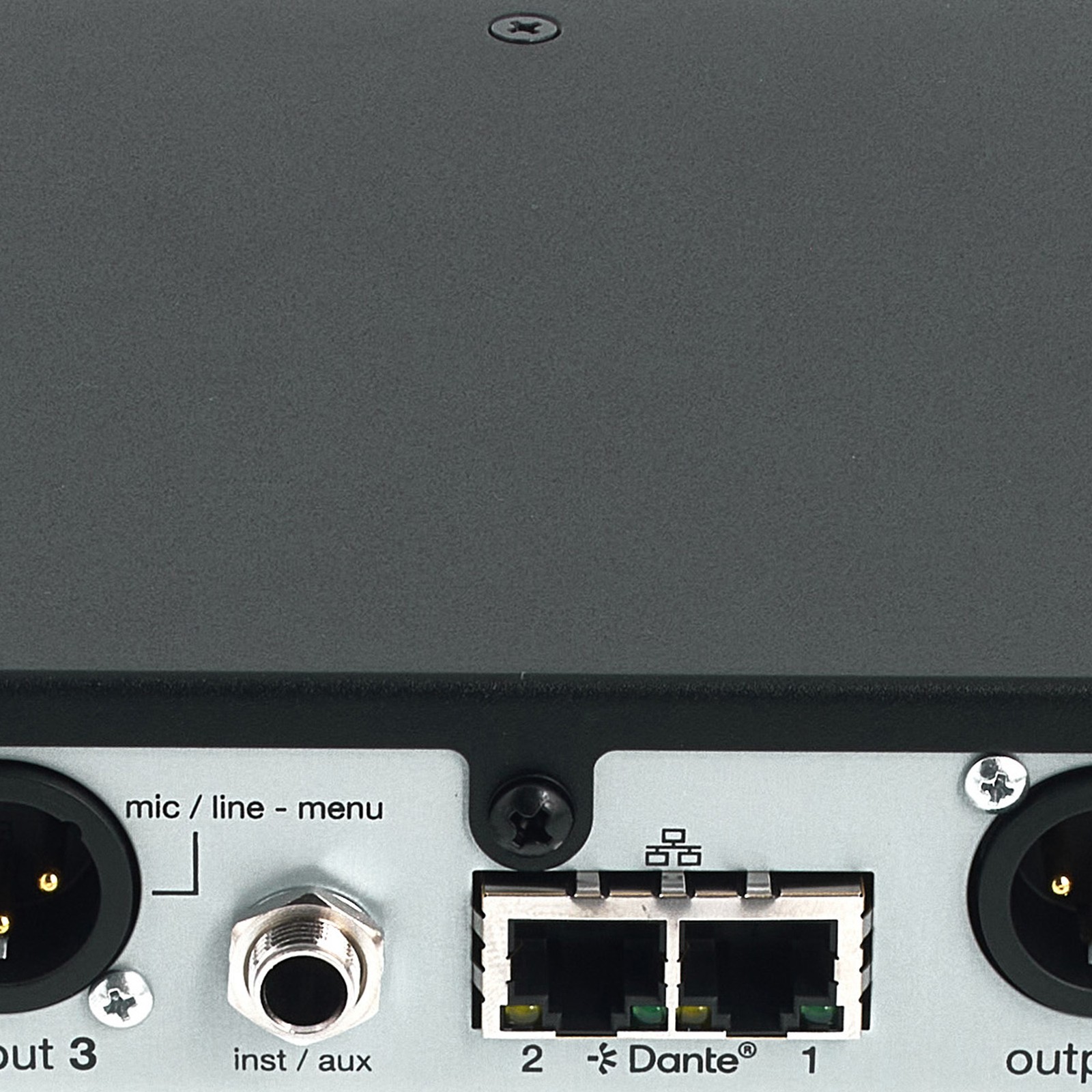 Shure SLXD4QDAN+E K55, Digitaler 19" Dante Vierkanal-Empfänger