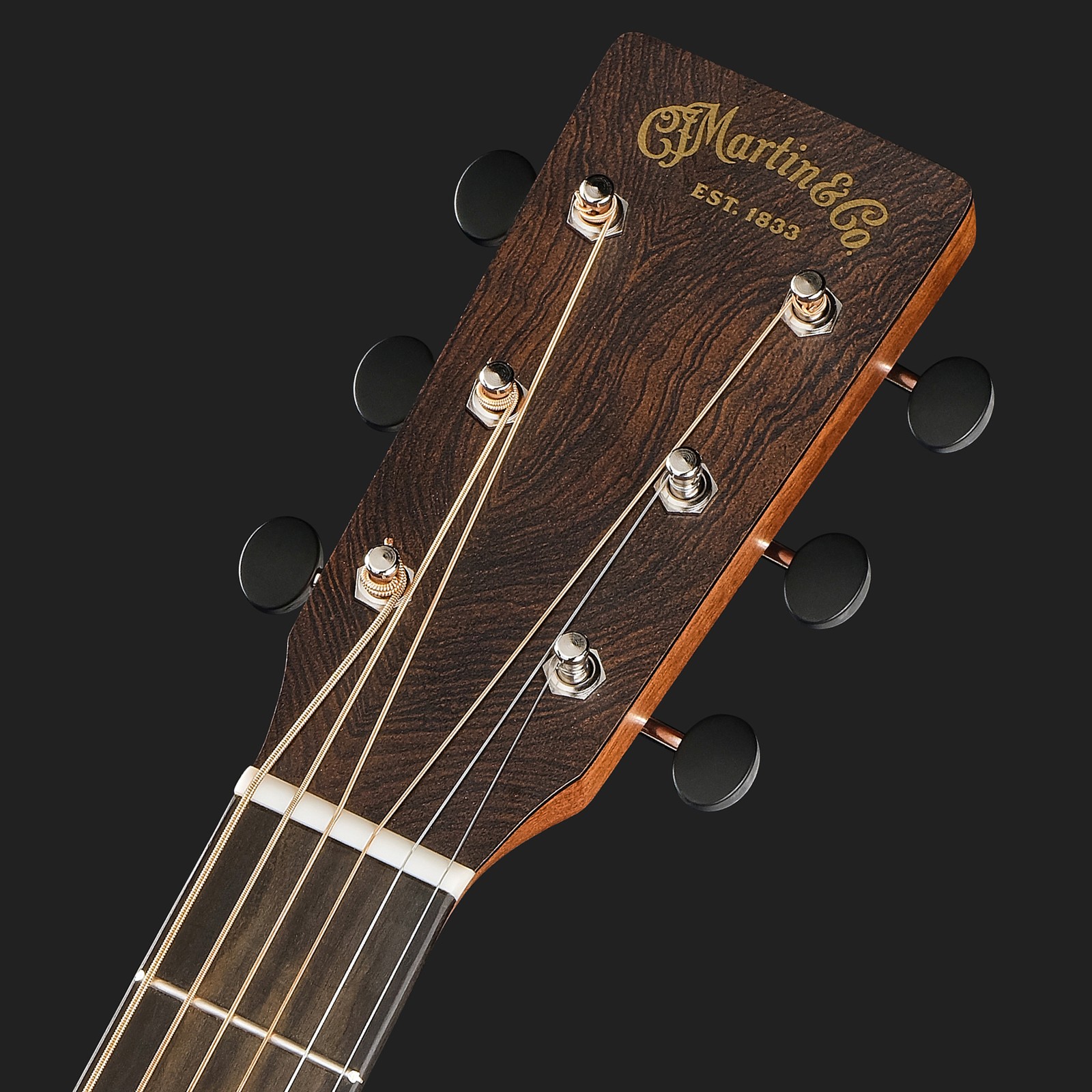 Martin Guitar D-10E Retro Nat, Kopfplatte