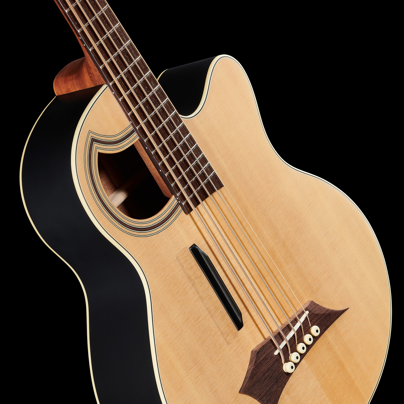 Top, Warwick RockBass Alien Standard 5 Natural, five-string bass guitar