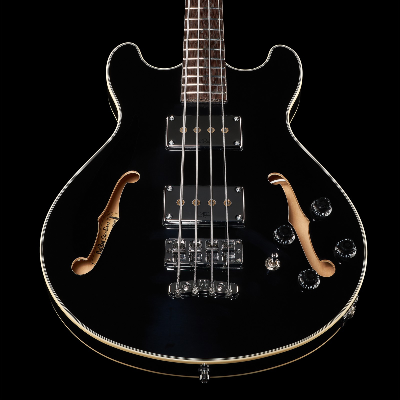 Warwick RB Star Bass 4 SBHP, semihollow bass guitar, top