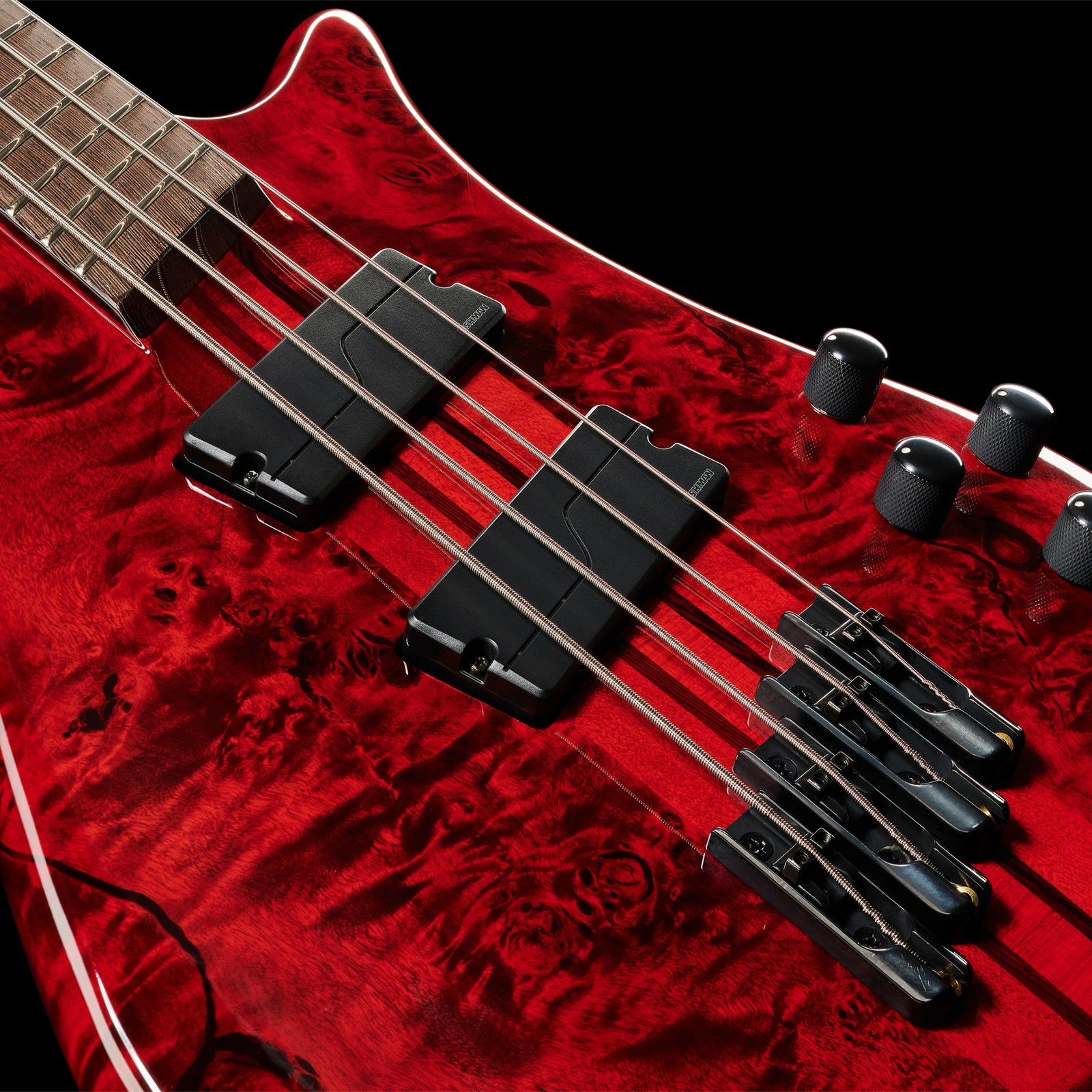 Spector NS Dimension MS 4 Inferno Red – Detail