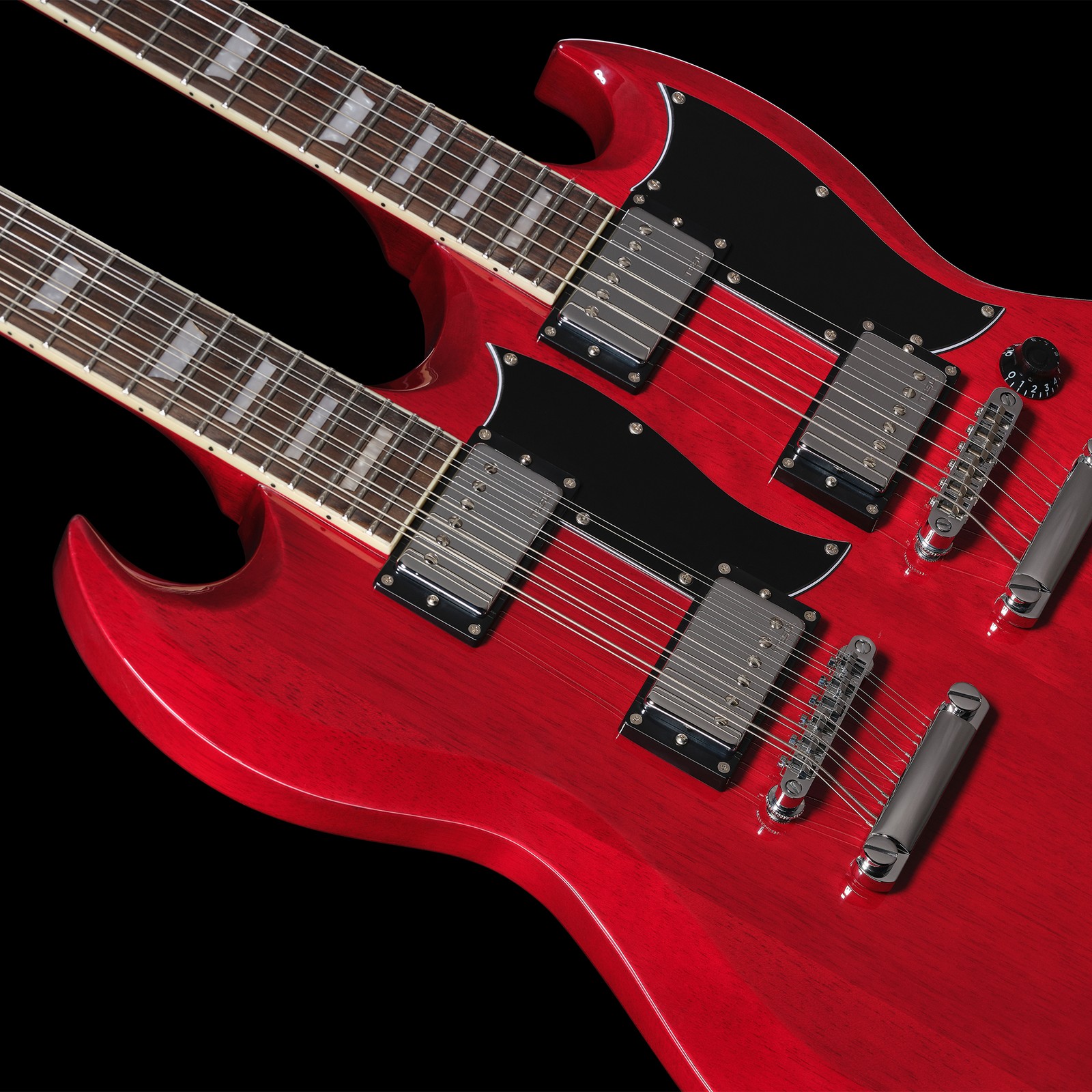 Tesla Humbucker der Harley Benton DC-Custom II 612 Cherry E-Gitarre