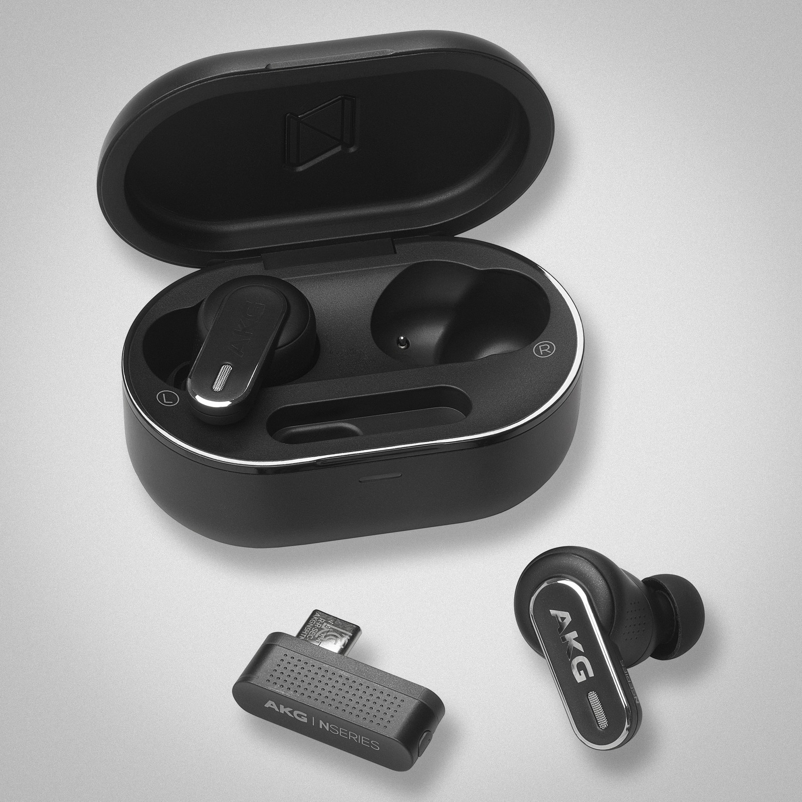 AKG N5 Hybrid Black, True Wireless earbuds with adaptive noise cancelling