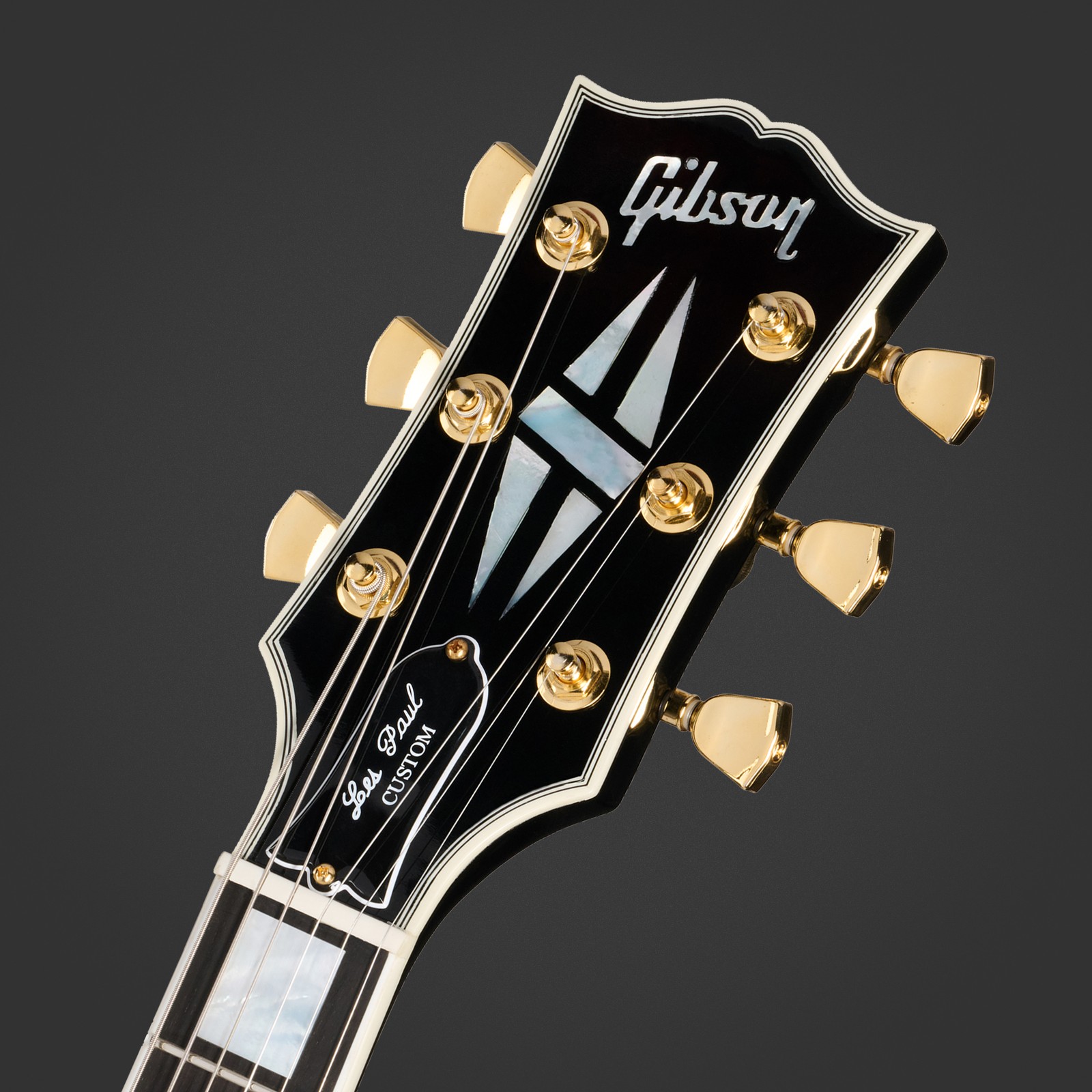 Kopfplatte der Gibson Les Paul Custom 70s BC Top