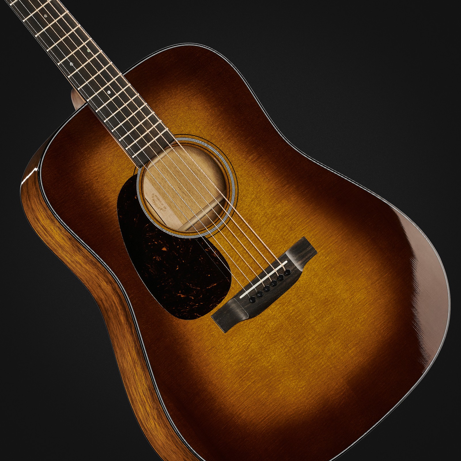 Decke der Martin Guitars D18 Ambertone LH