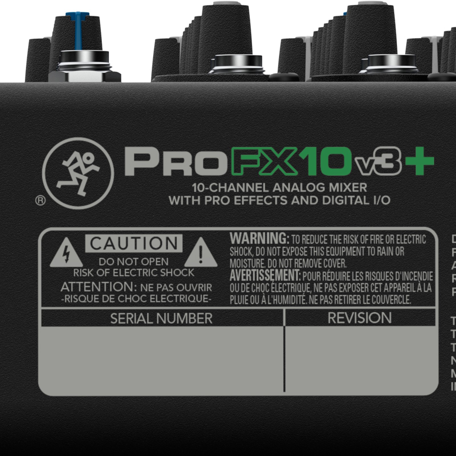 Logo auf Mackie ProFX10v3+