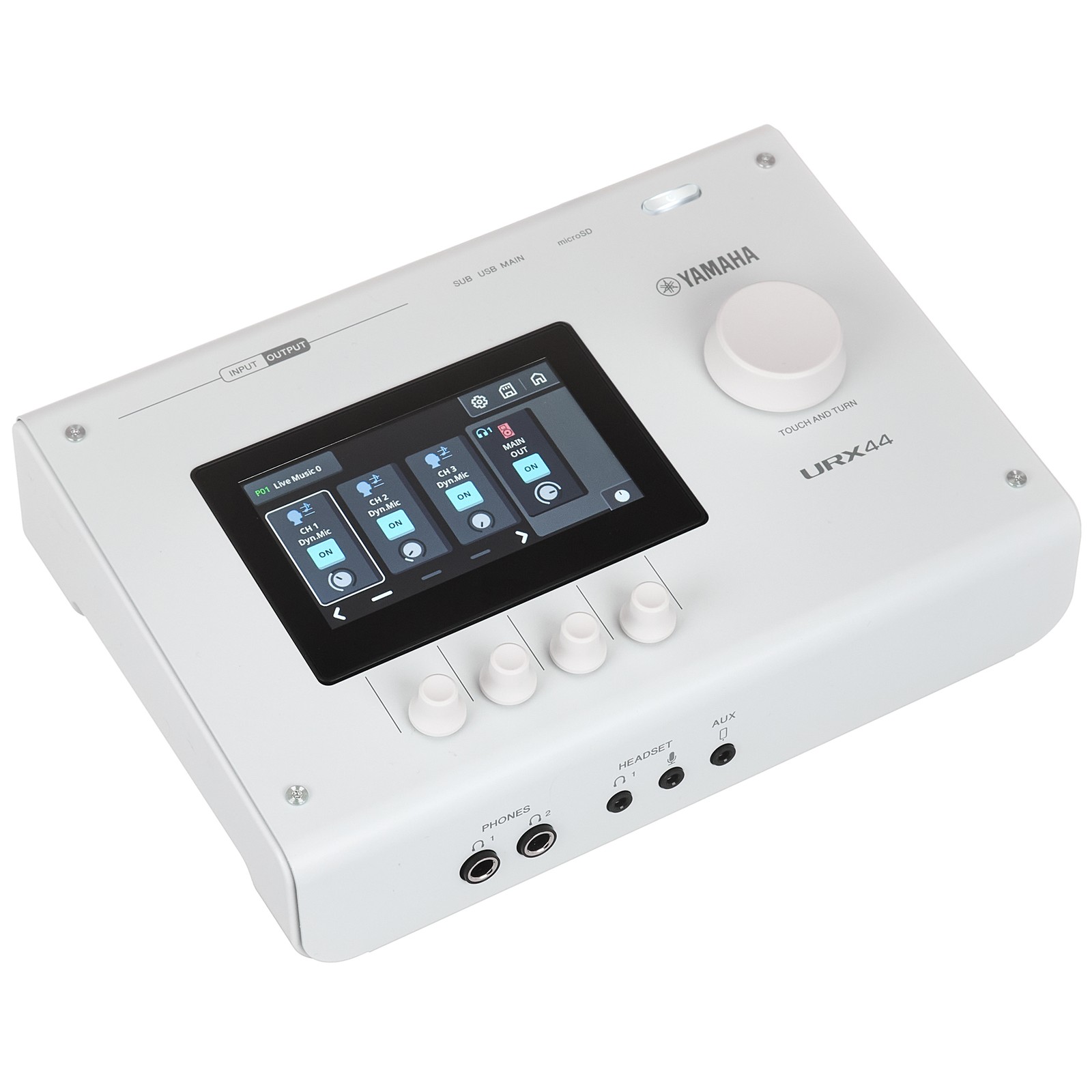 Yamaha URX44 White, four-channel USB audio interface