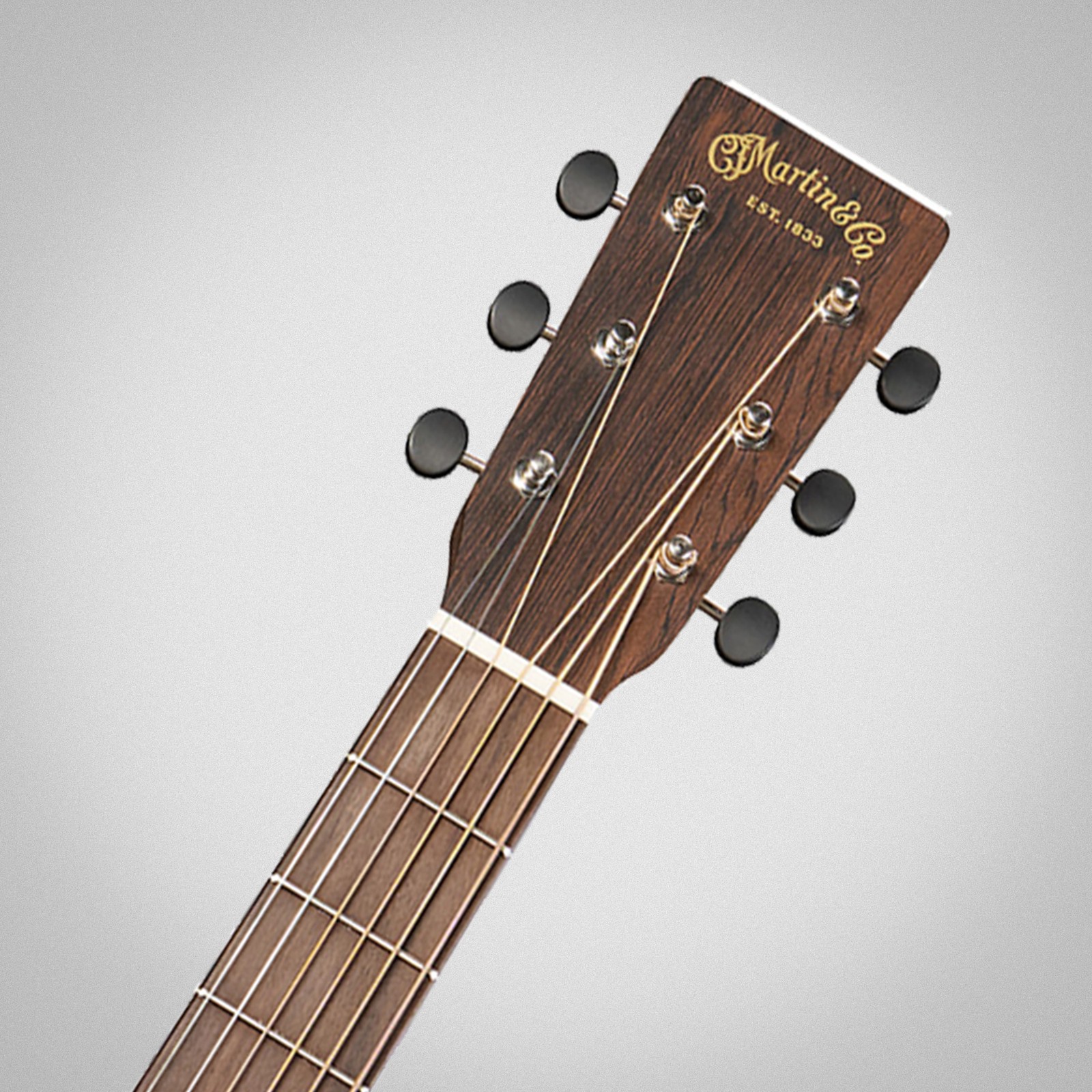 Martin Guitar D-10E Retro Sapele LH, Kopfplatte