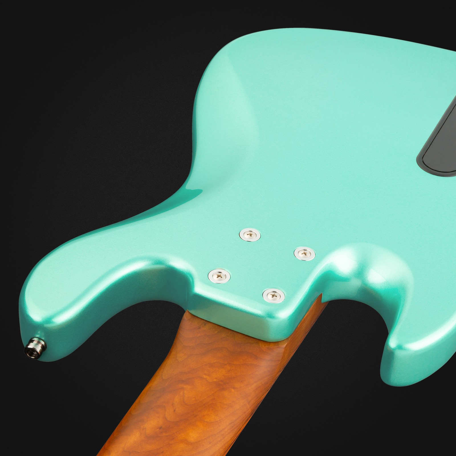 Sadowsky MetroExpress 21 Vintage JJ5 Morado Sage Green, five-string bass, rear view