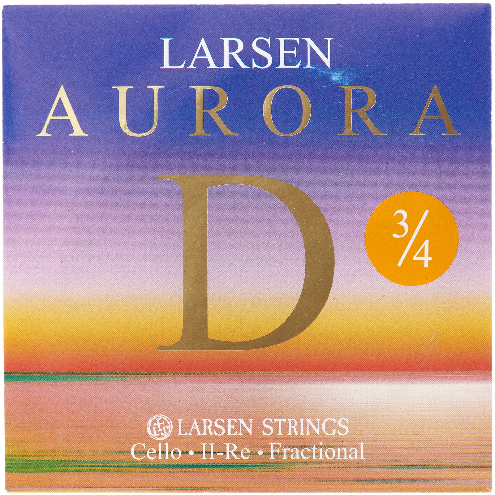 Larsen Aurora Cello D String 3/4 Med.