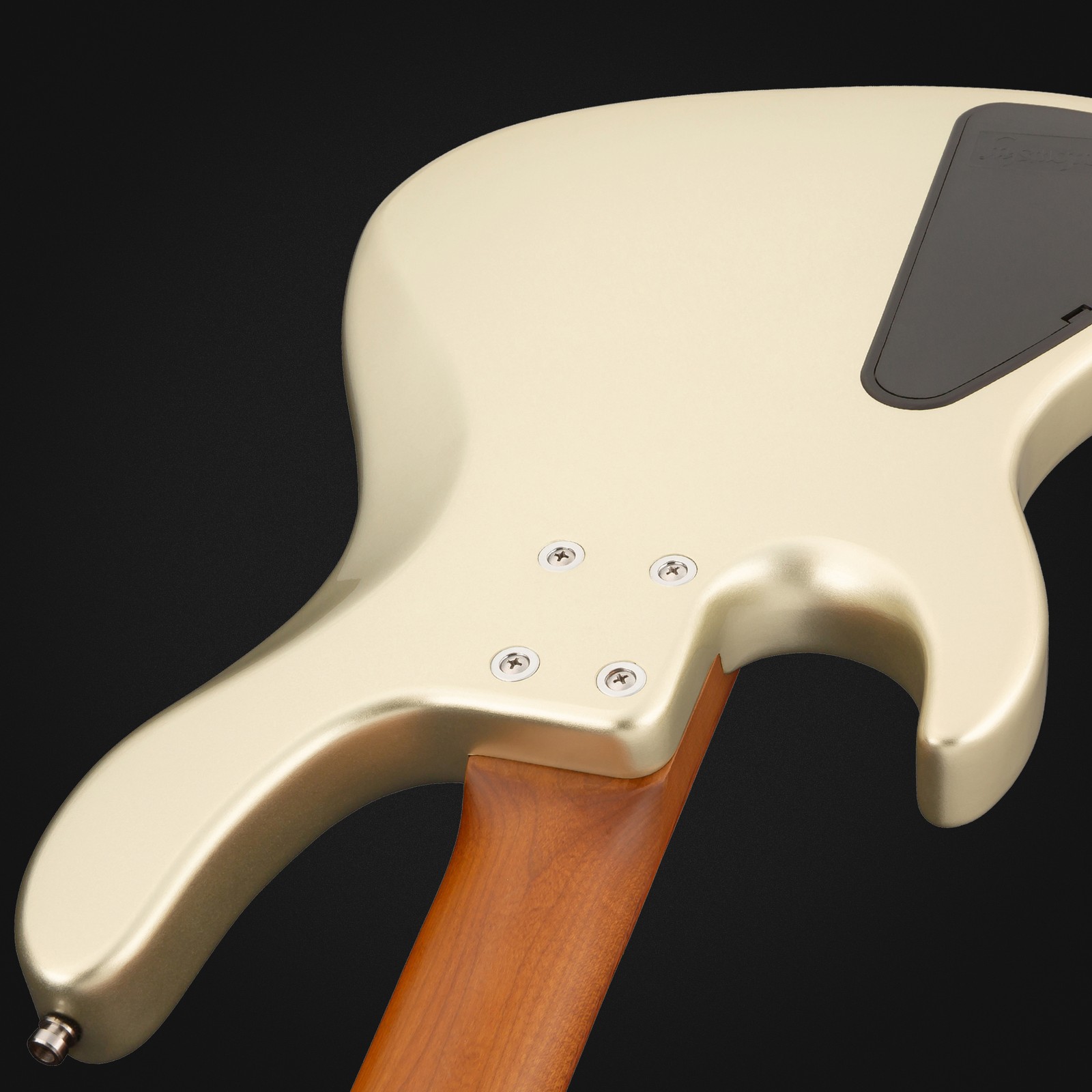 Rear view, Sadowsky MetroExpress 24 Modern 4 Morado Champagne, bass guitar