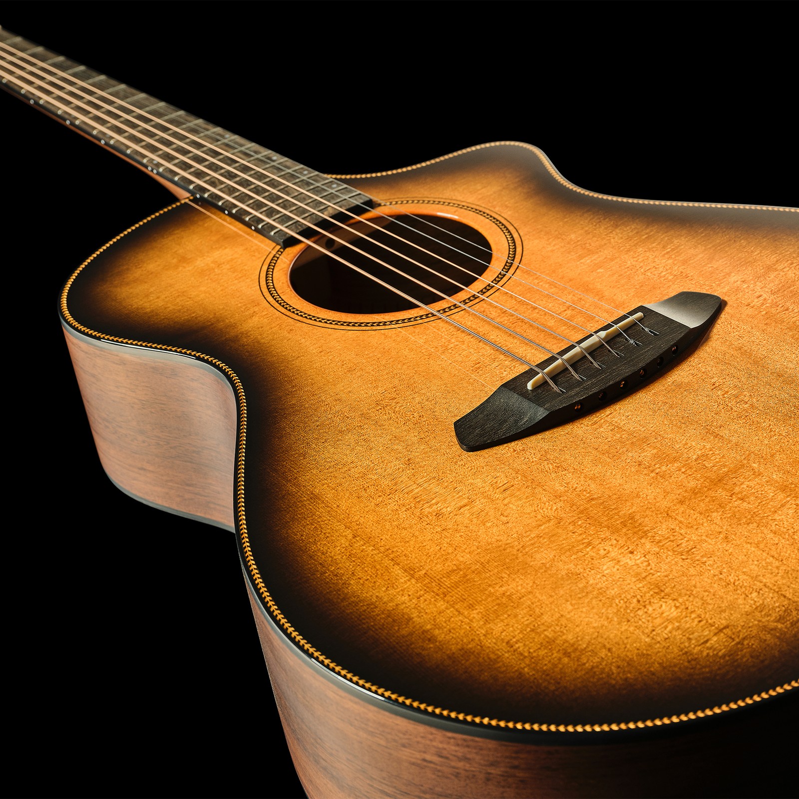 Decke der Breedlove Oregon Concert Saddleback CE