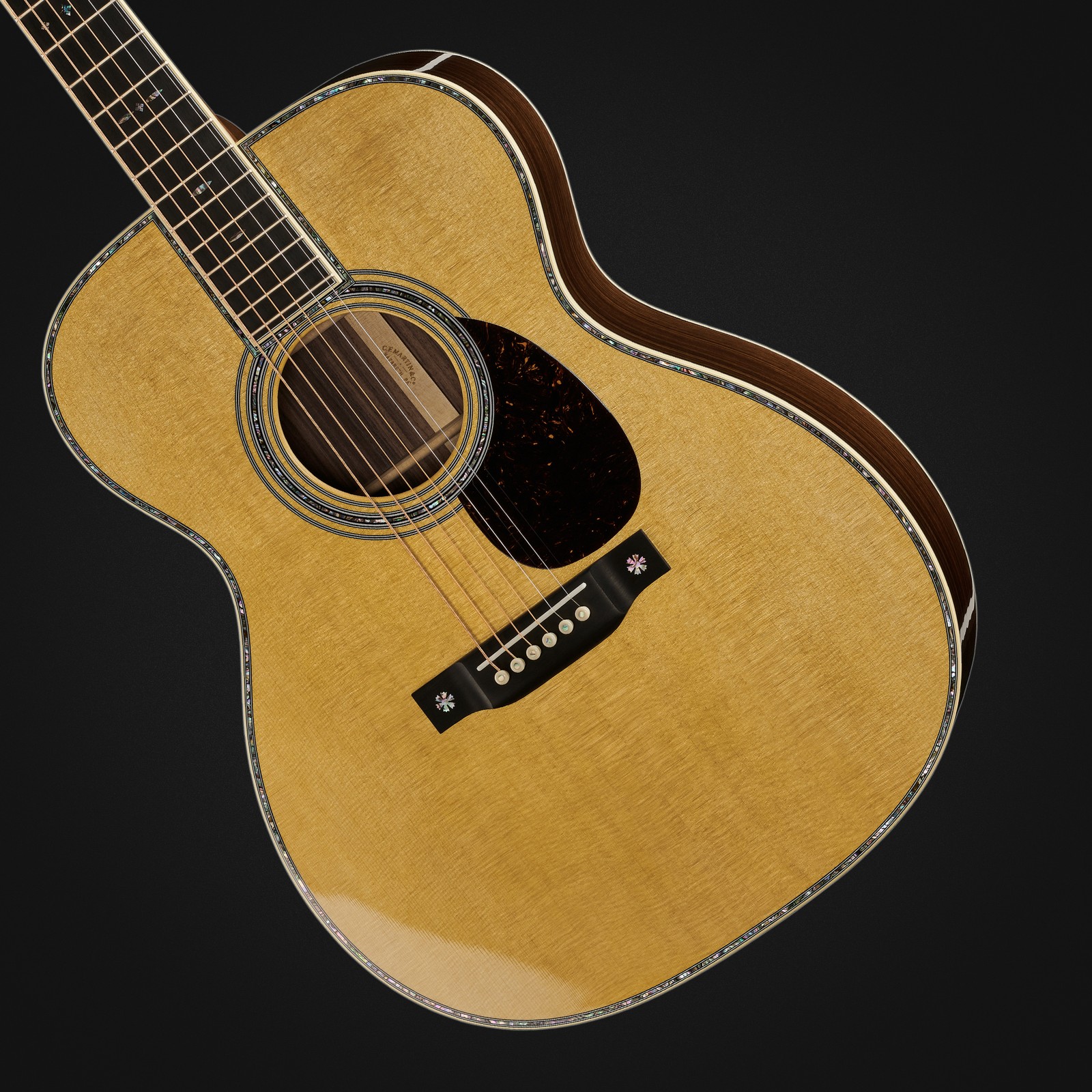 Decke der Martin Guitars OM42