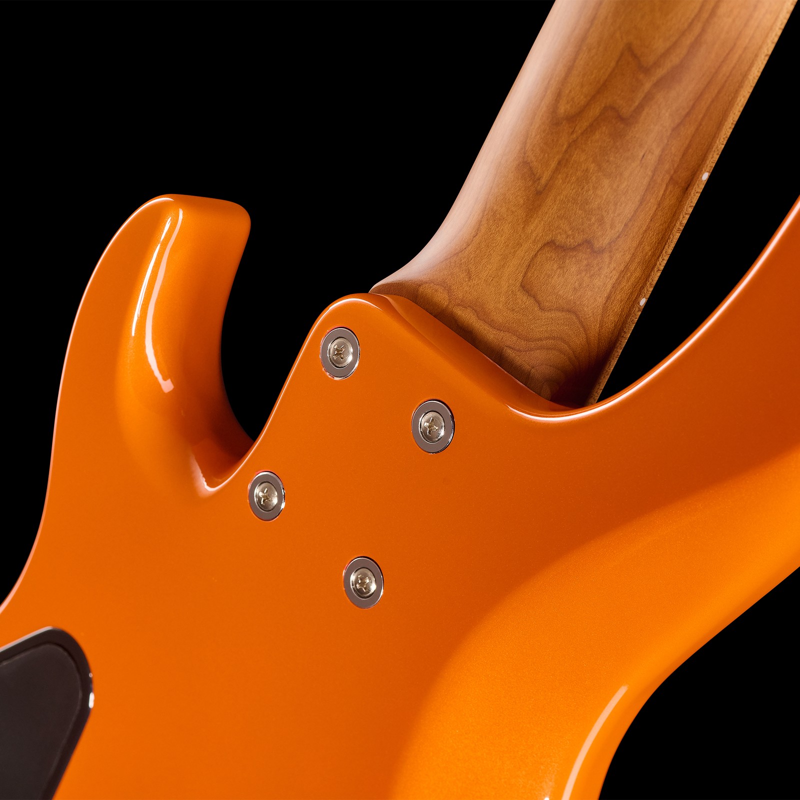 Rear view, Sadowsky MetroExpress 24-5 Modern Maple CAO, five-string bass