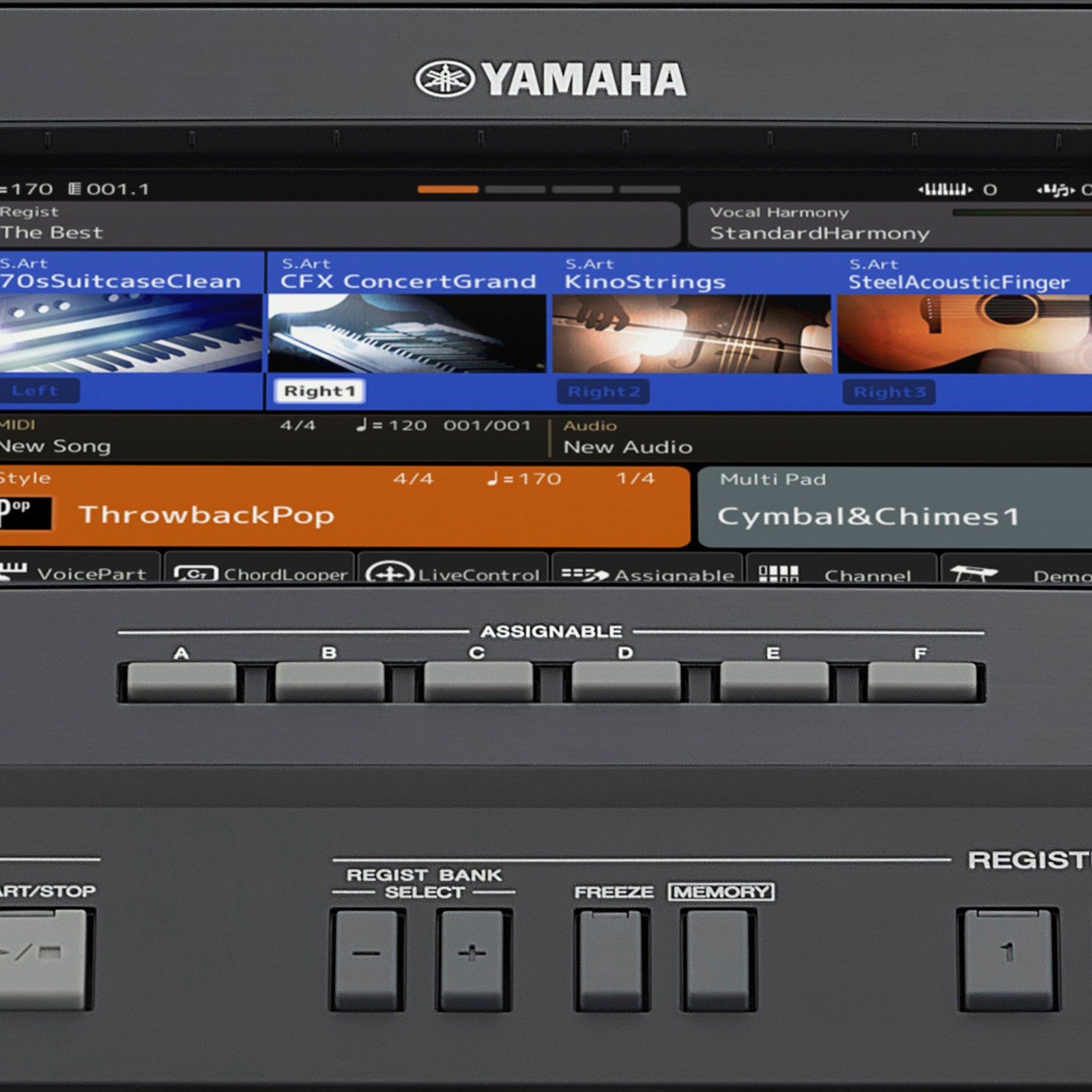 Yamaha PSR-SX920, Detail