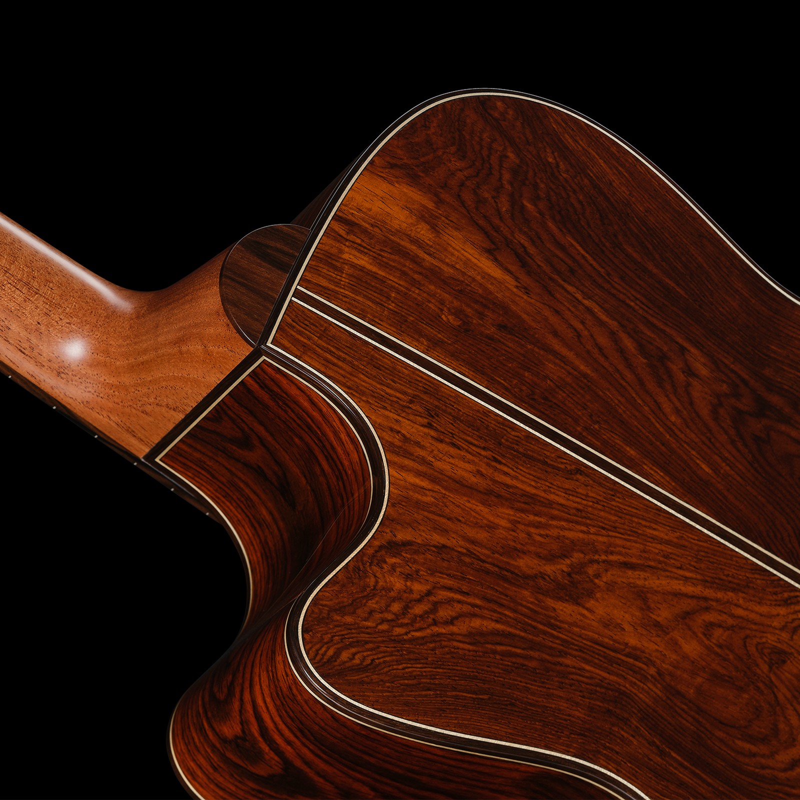 Halsübergang der Lakewood M-Cocobolo Custom