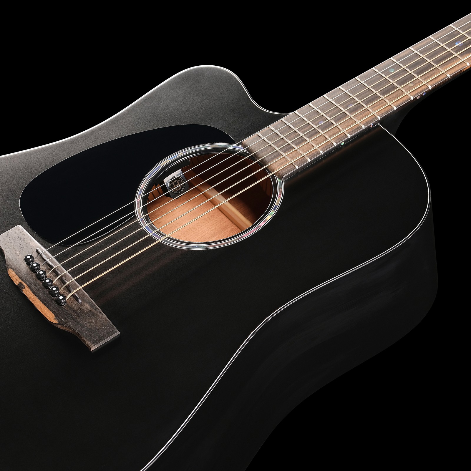 Martin Guitar DC-10E Modern BLK LH, Schallloch