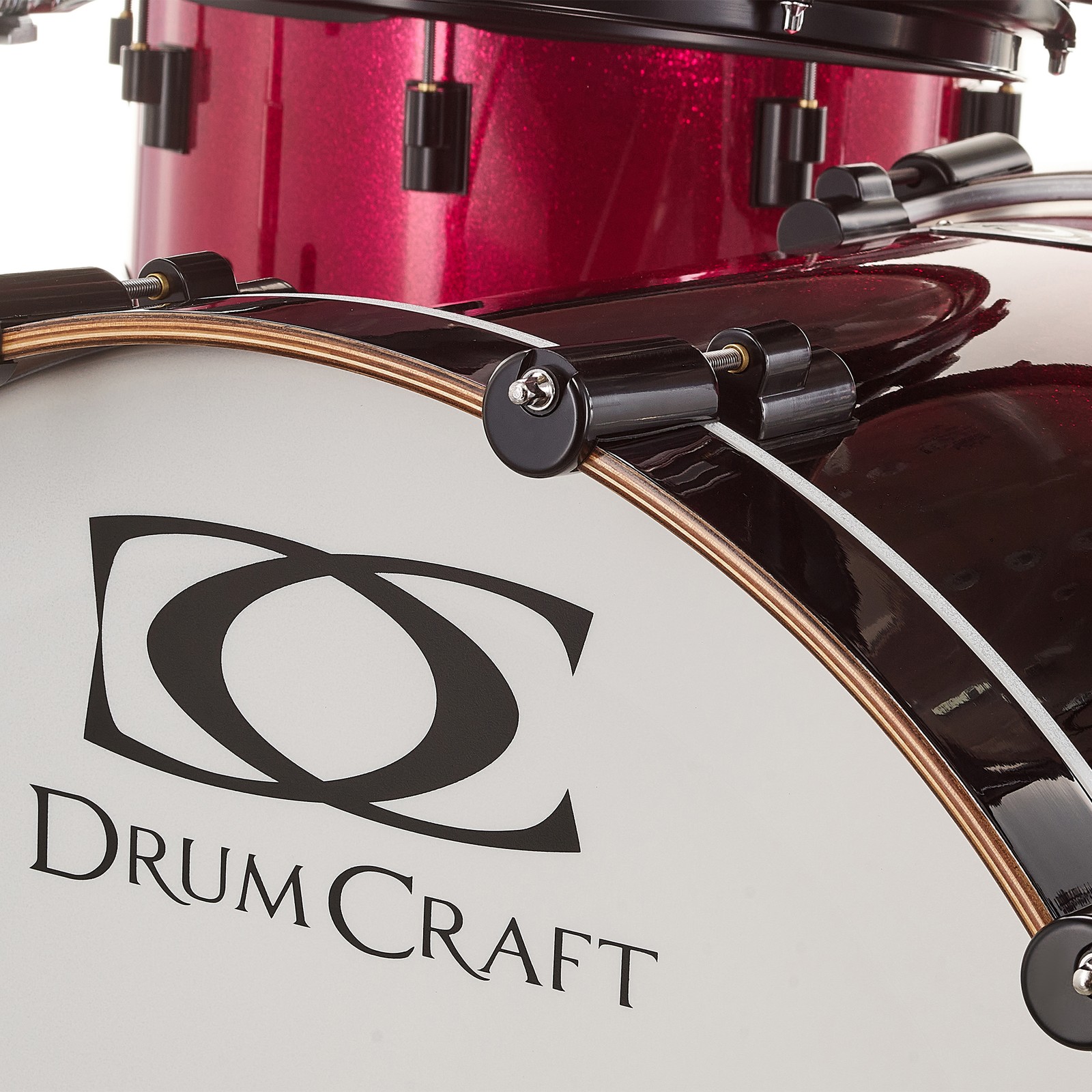 Logo auf dem DrumCraft Series 6 2up 2down Purple Spkl