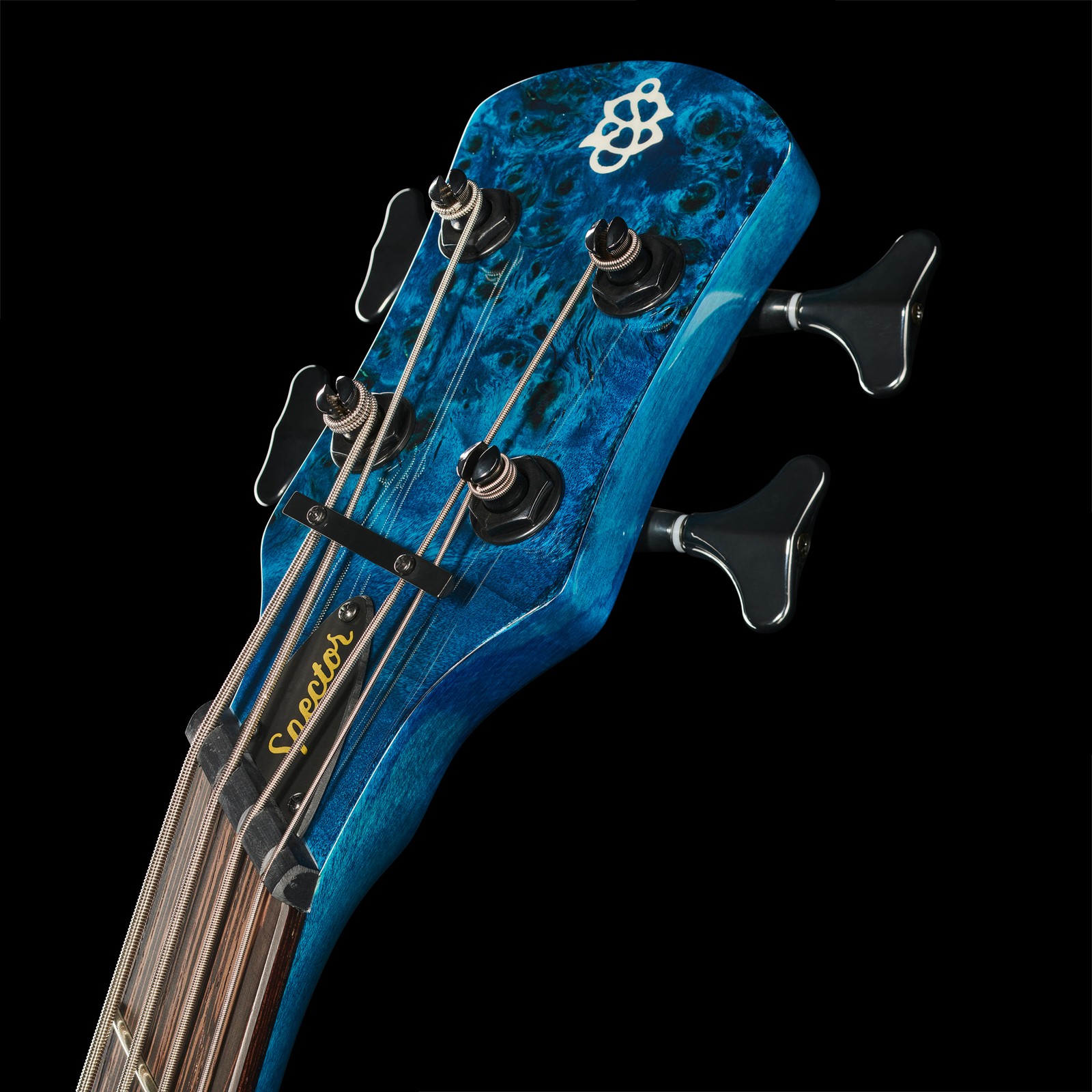 Spector NS Dimension MS 4 Black & Blue – Kopfplatte