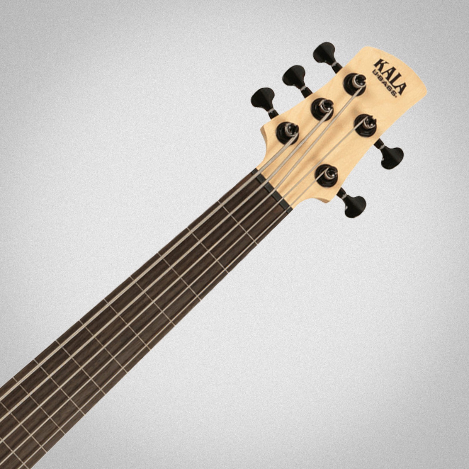 Kala U-Bass Solid Body 5-Str FL TB, headstock with logo