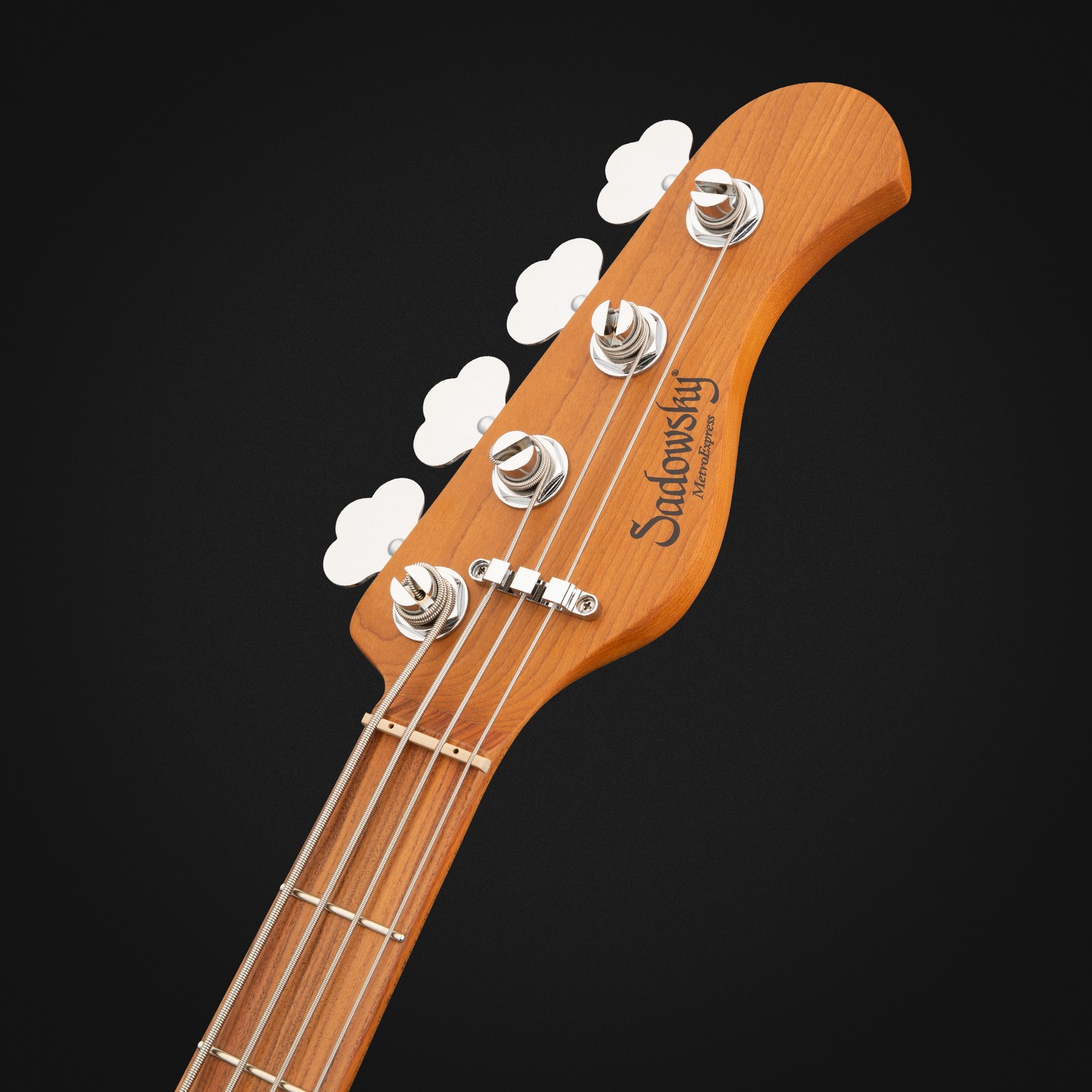 Sadowsky MetroExpress 21 Vintage MJ 4 Morado OB, electric bass guitar, headstock