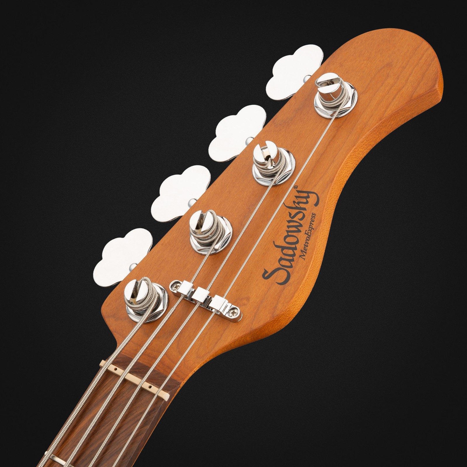 Sadowsky MetroExpress 21 Hybrid PJ4 Morado CAR, electric bass guitar, headstock