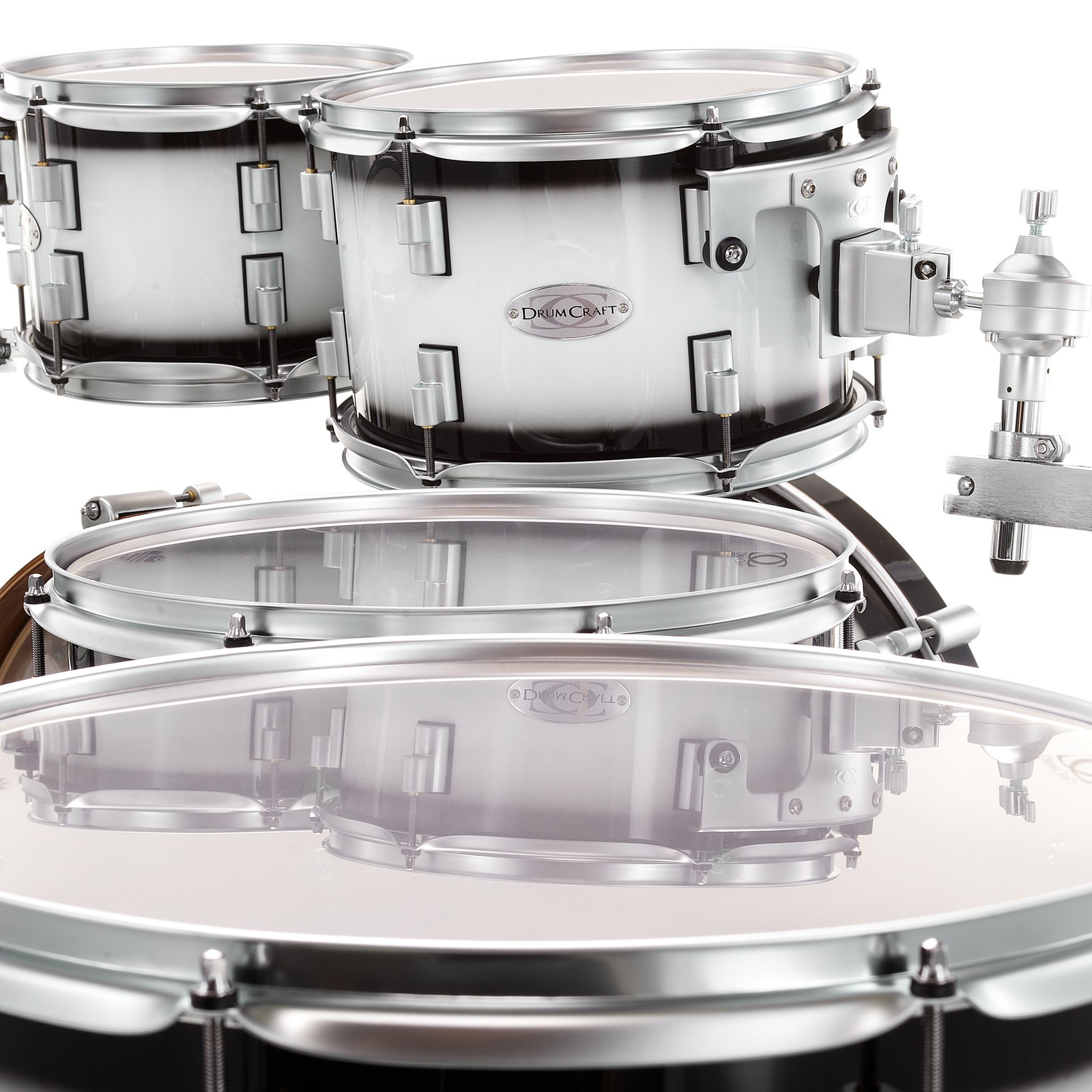 Detail des DrumCraft Series 6 2up 2down White Burst