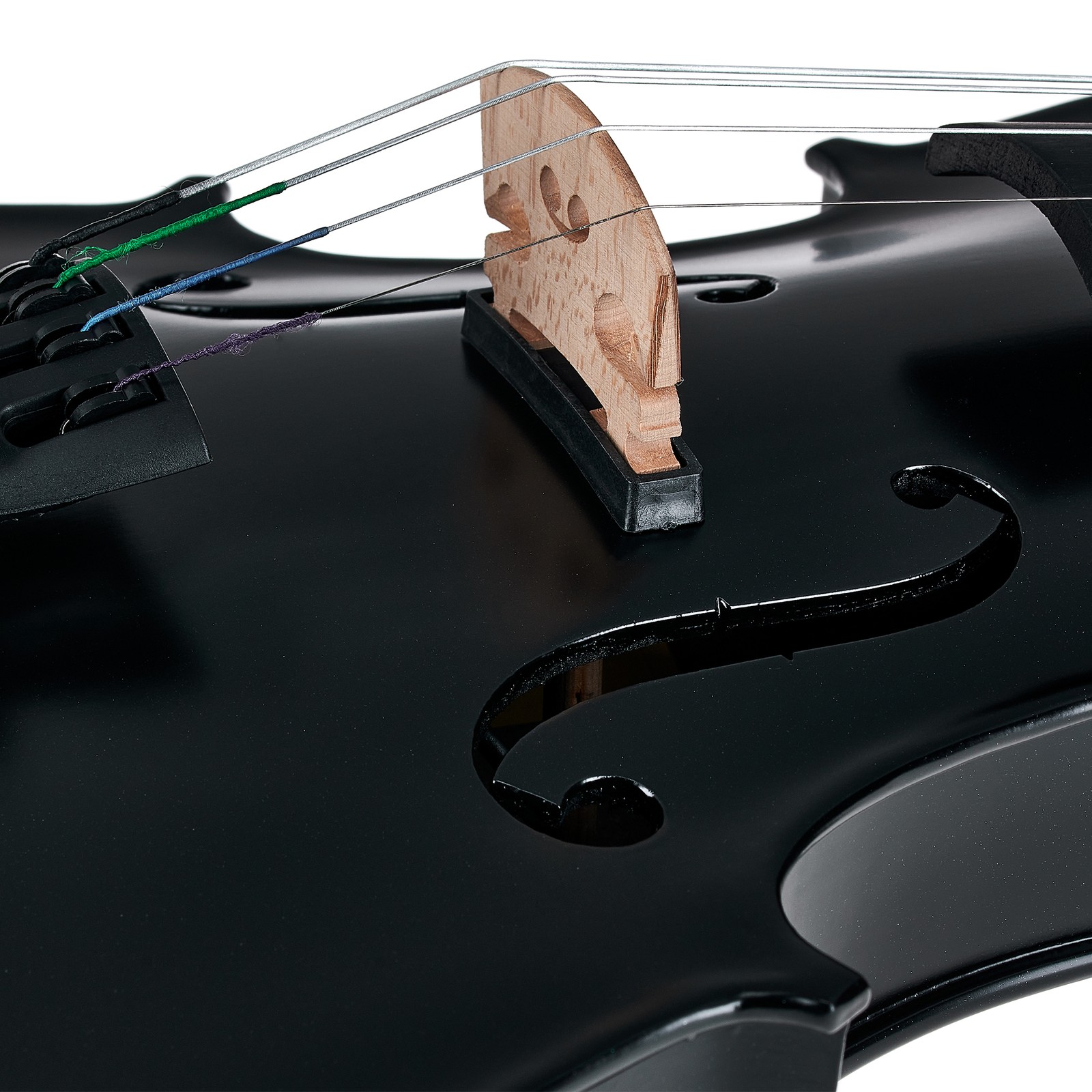 Steg auf der Harley Benton HBV 800SBK Acoustic-Electric Violine