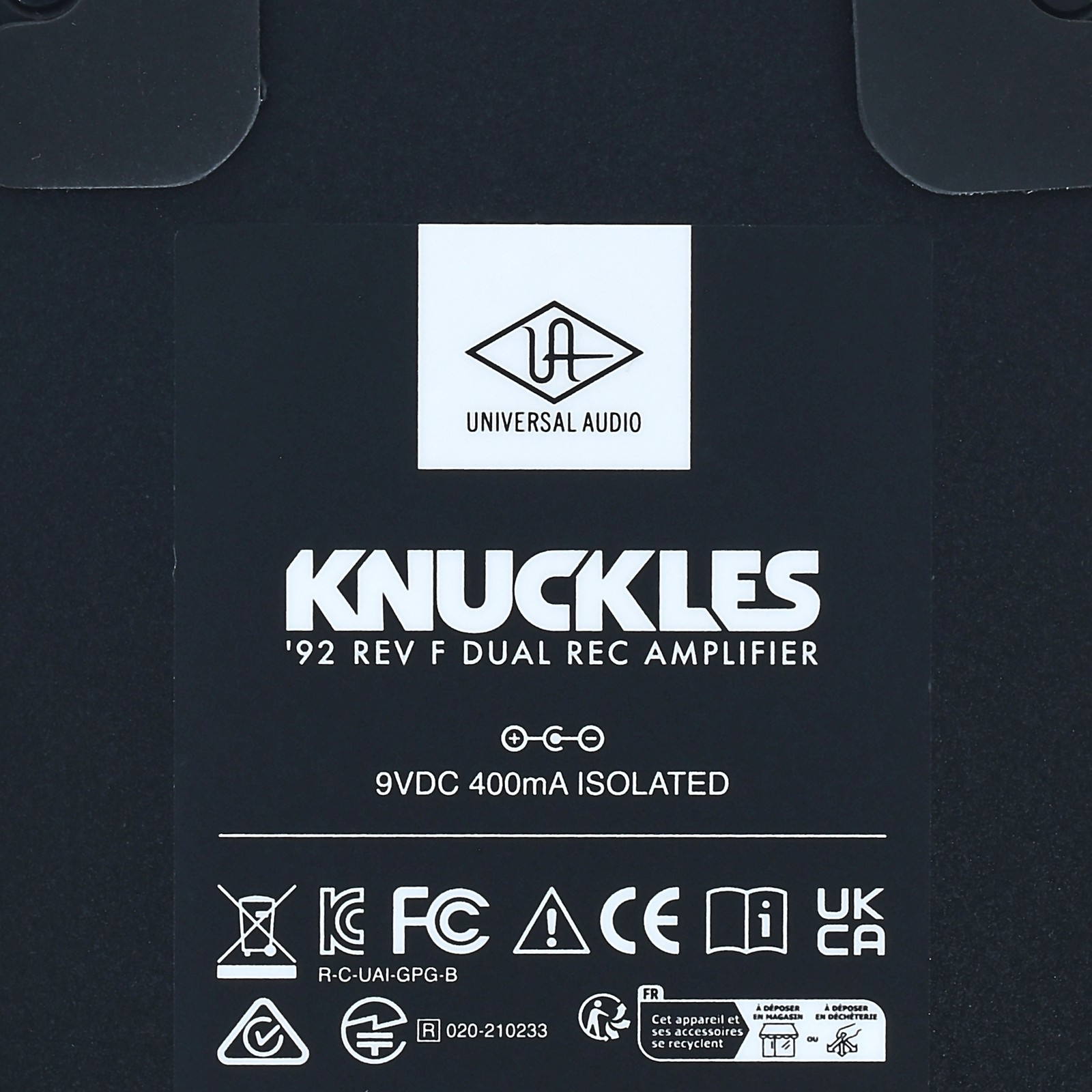 Logo auf Universal Audio UAFX Knuckles