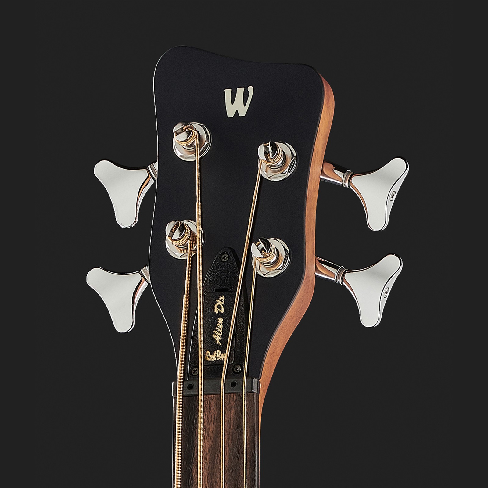 Kopfplatte des Akustikbass Warwick Alien Deluxe 4 FL NT