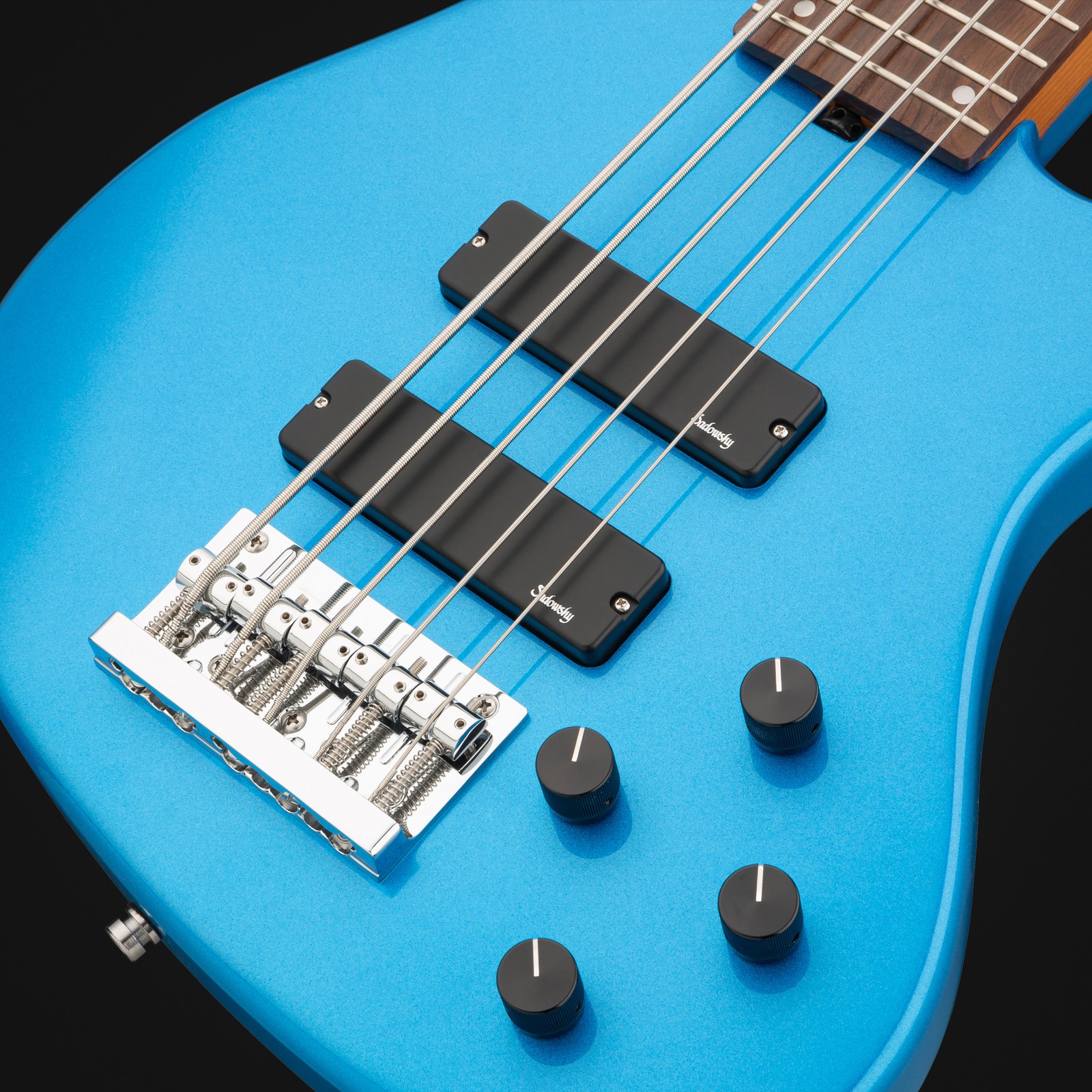 Top, Sadowsky MetroExpress 24 Modern 5 Morado Ocean Blue, five-string bass guitar