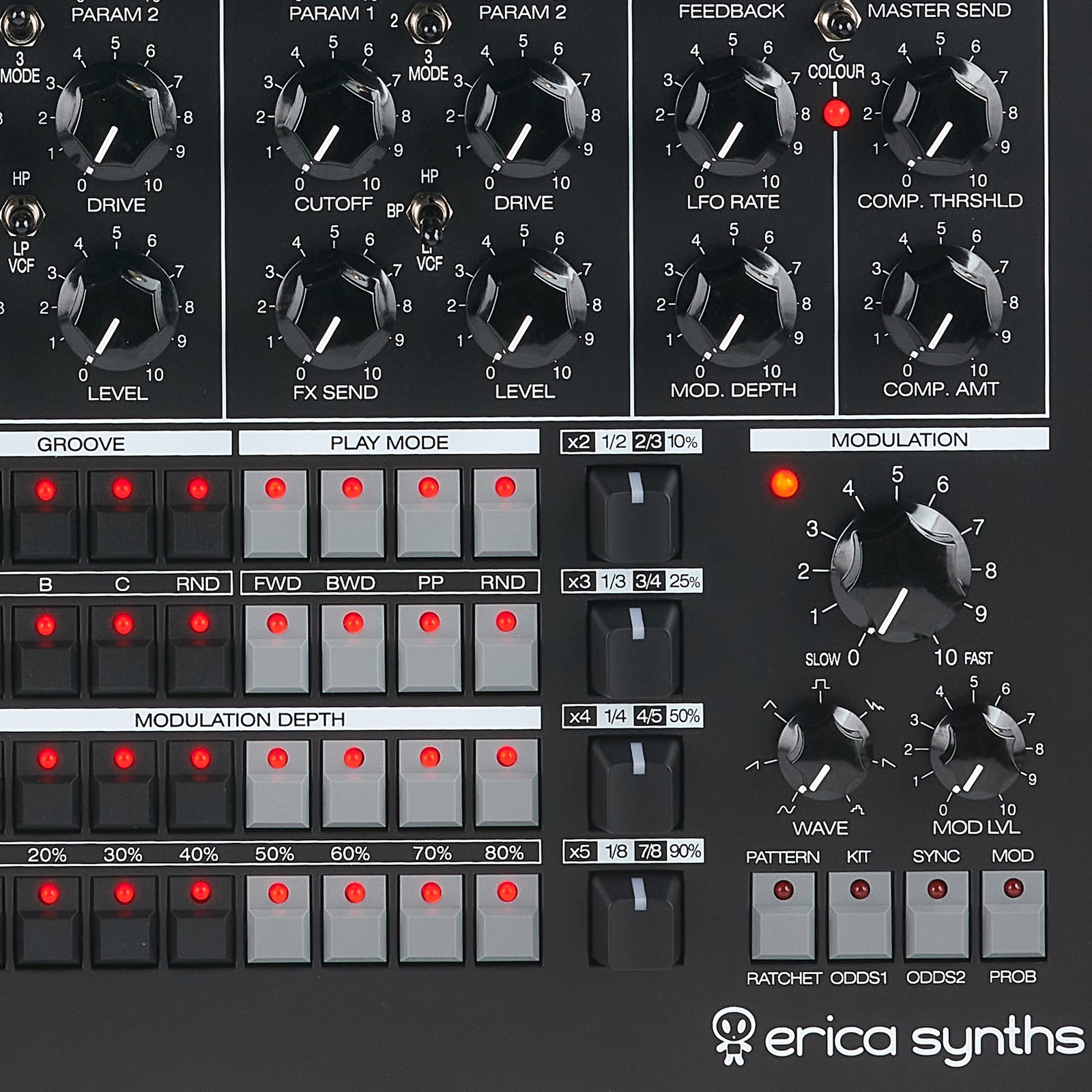 Logo auf dem Erica Synths Perkons HD-01 Black