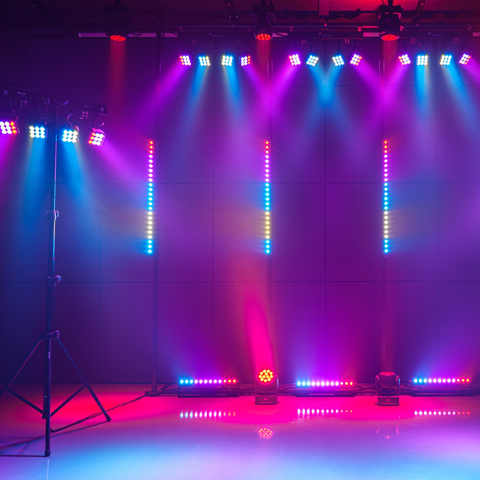 Stairville SonicPulse 4 Par Set, Lichtbeispiel