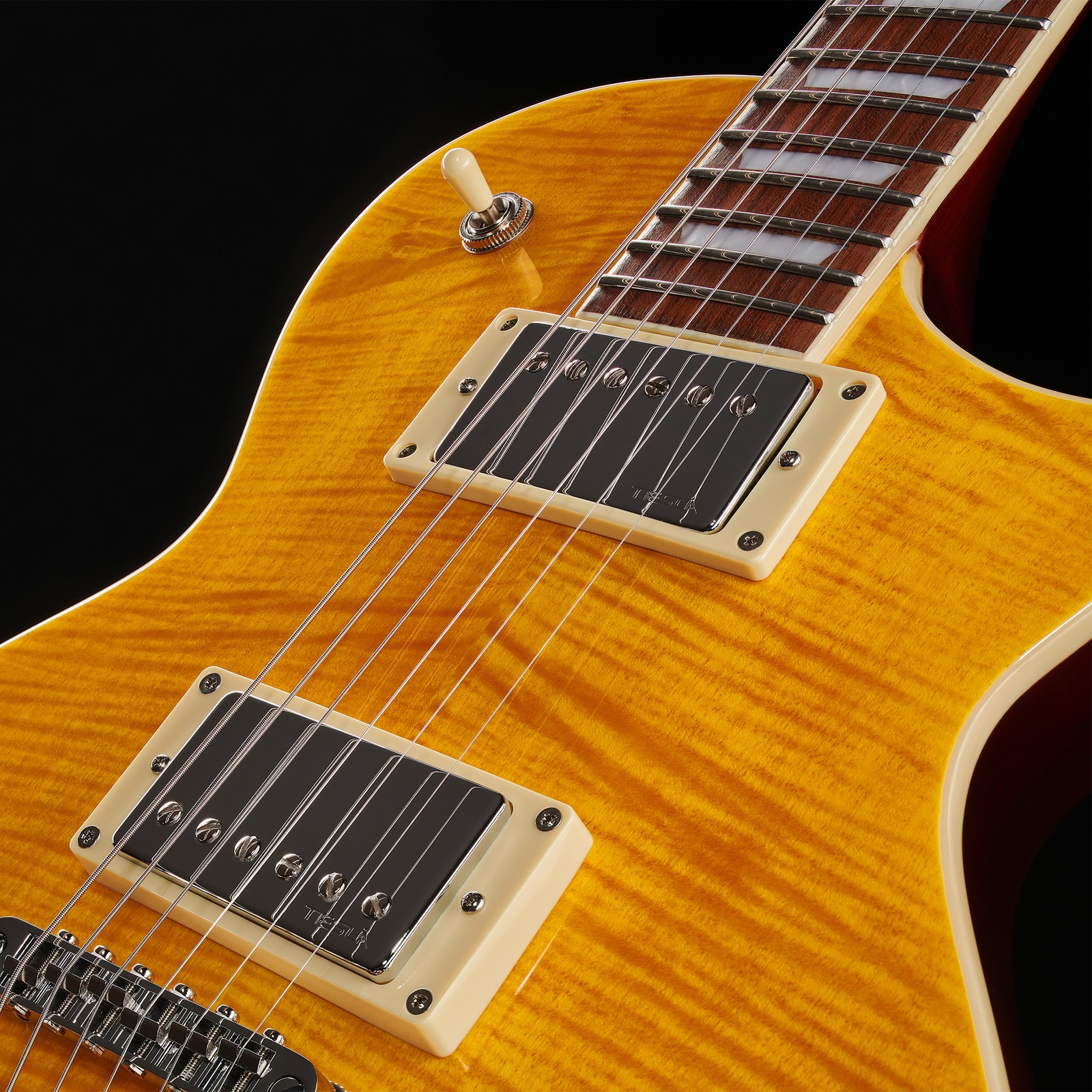 Harley Benton SC-Custom III Lemon Flame Humbucker Pickups