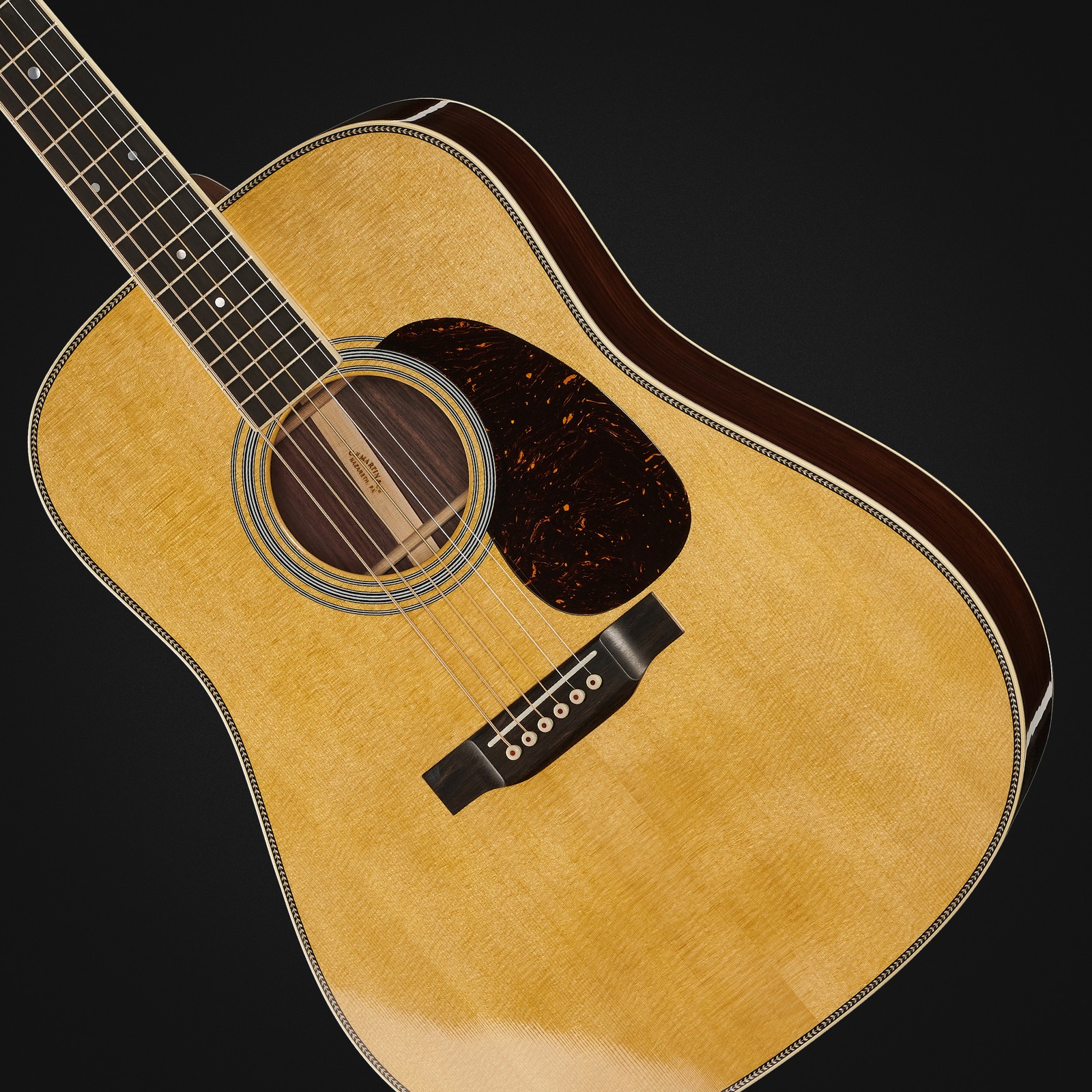 Decke der Martin Guitars HD35