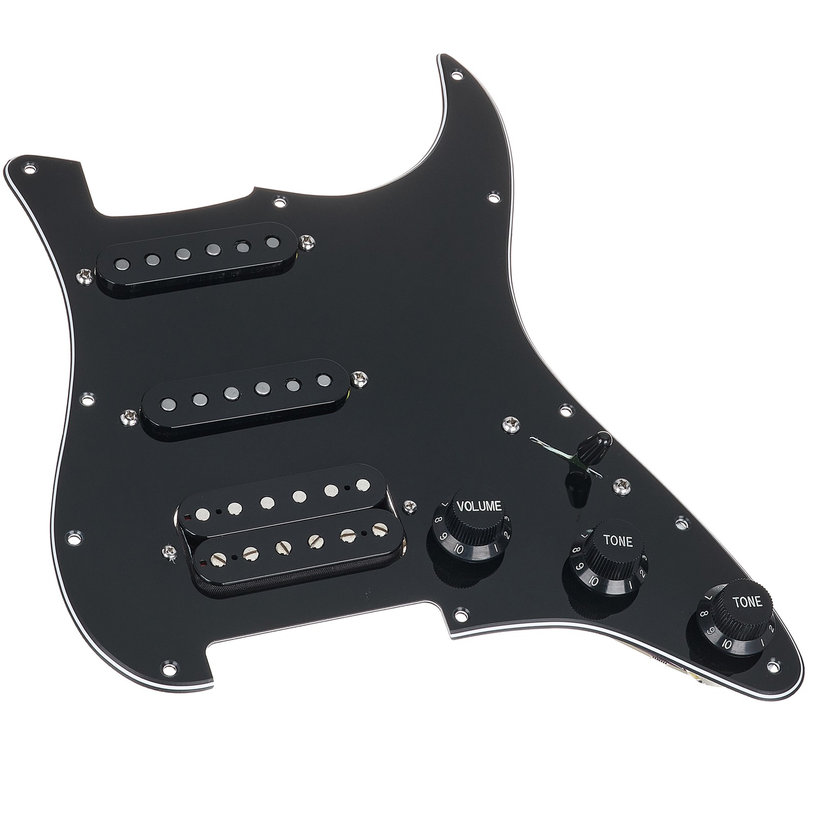 Mojotone 58 Quiet Coil HSS Pickguard BK