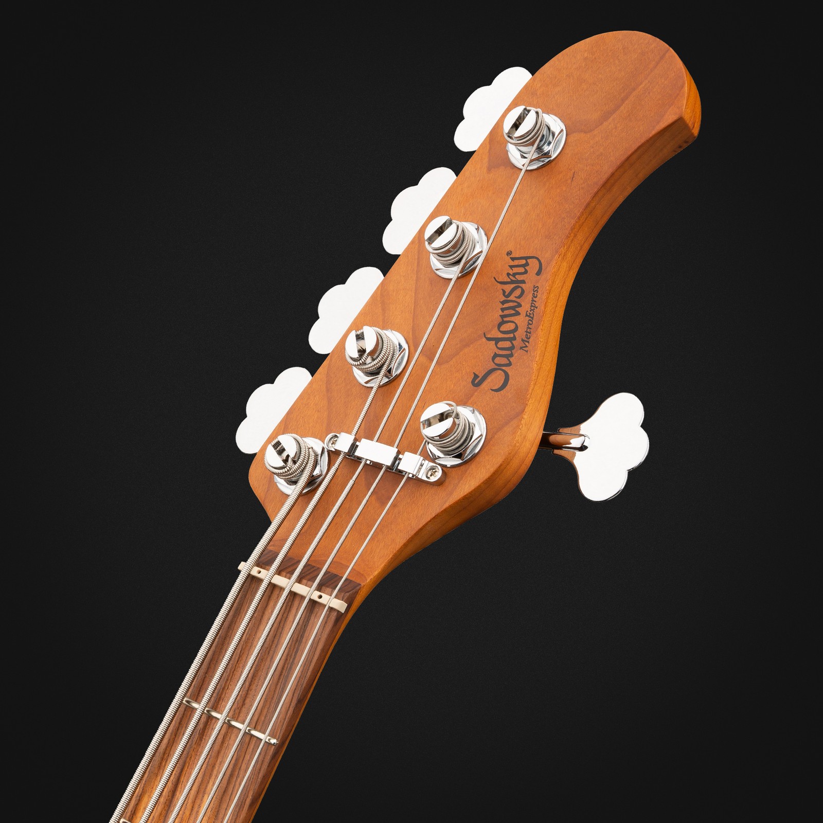 Sadowsky MetroExpress21 Vintage MJ5 Morado CAO, fiv0, headstock