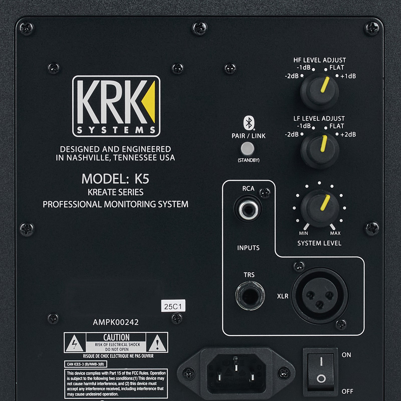 KRK Kreate 5, Rückseite