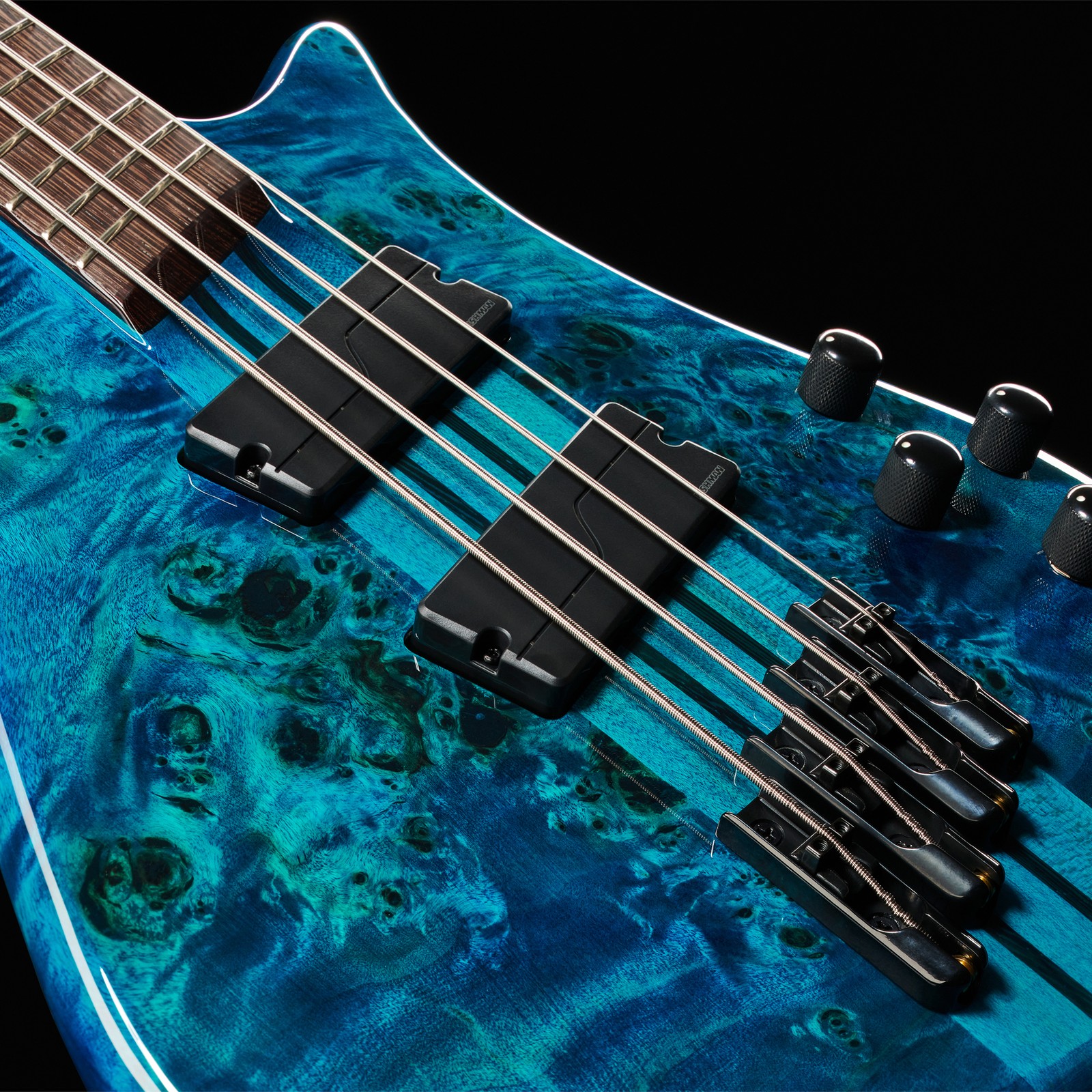 Spector NS Dimension MS 4 Black & Blue – Detail