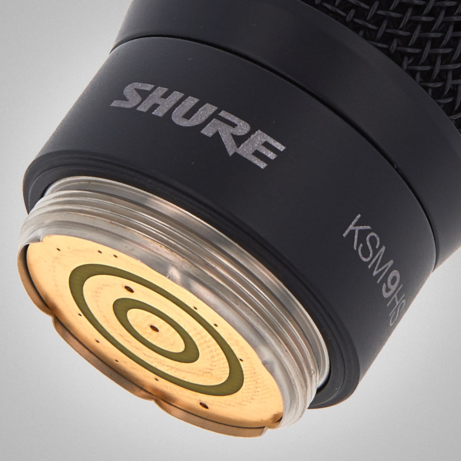 Shure Logo auf dem Shure RPW 186 KSM9 Black