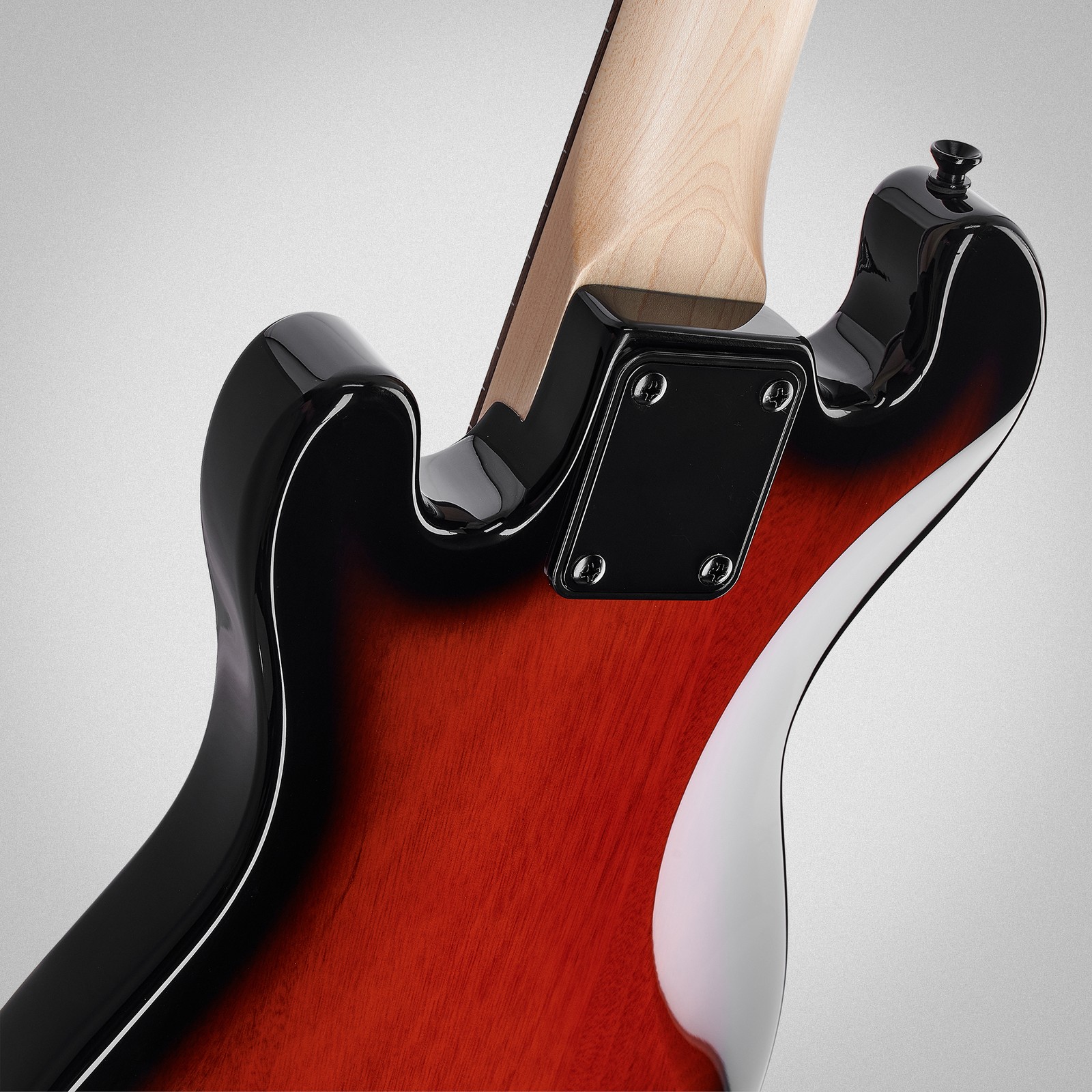 Halsübergang der Kala U-Bass Solid Body 4 TB FL Fretless E-Bass Ukulele