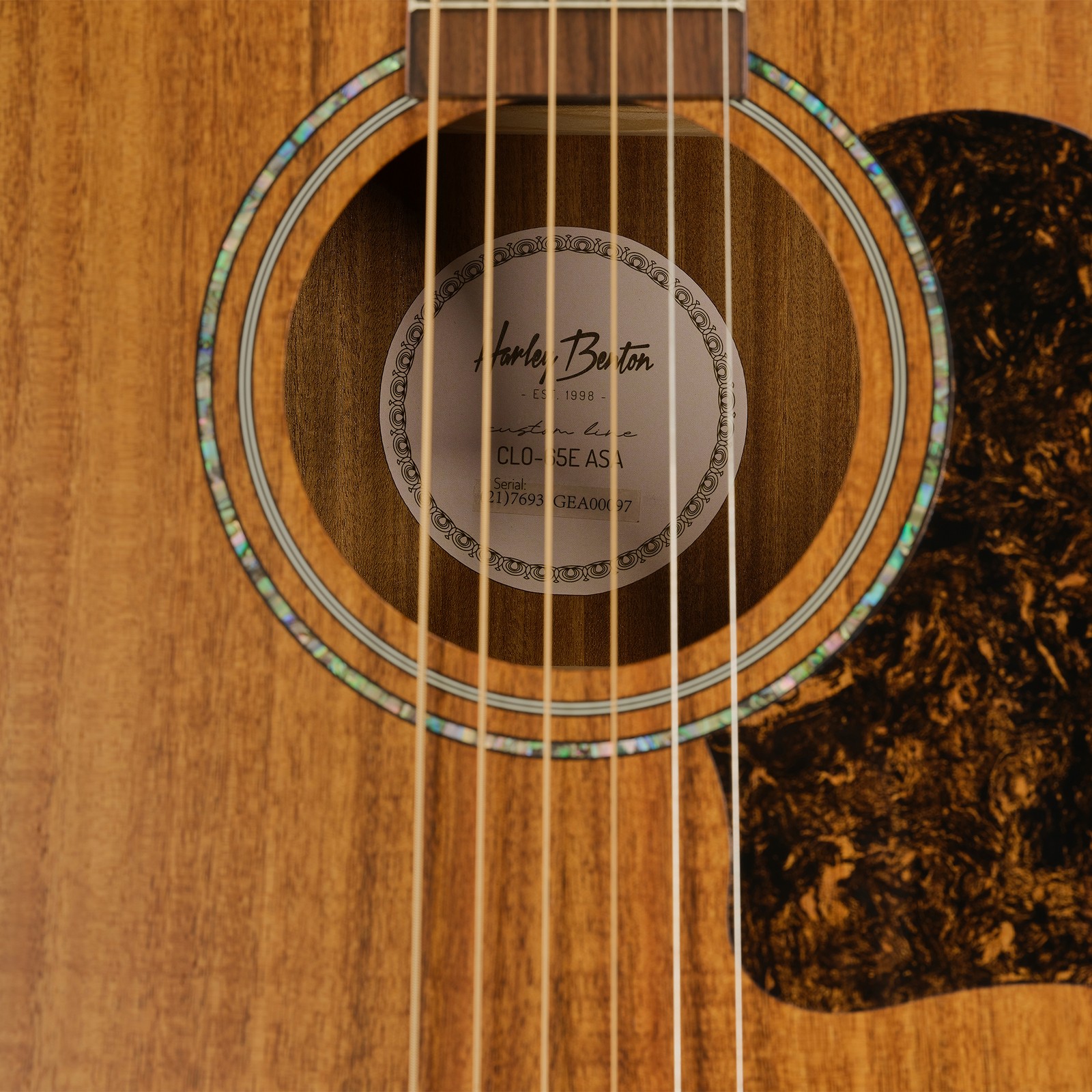 Schallloch der Harley Benton CLO-65AE NT